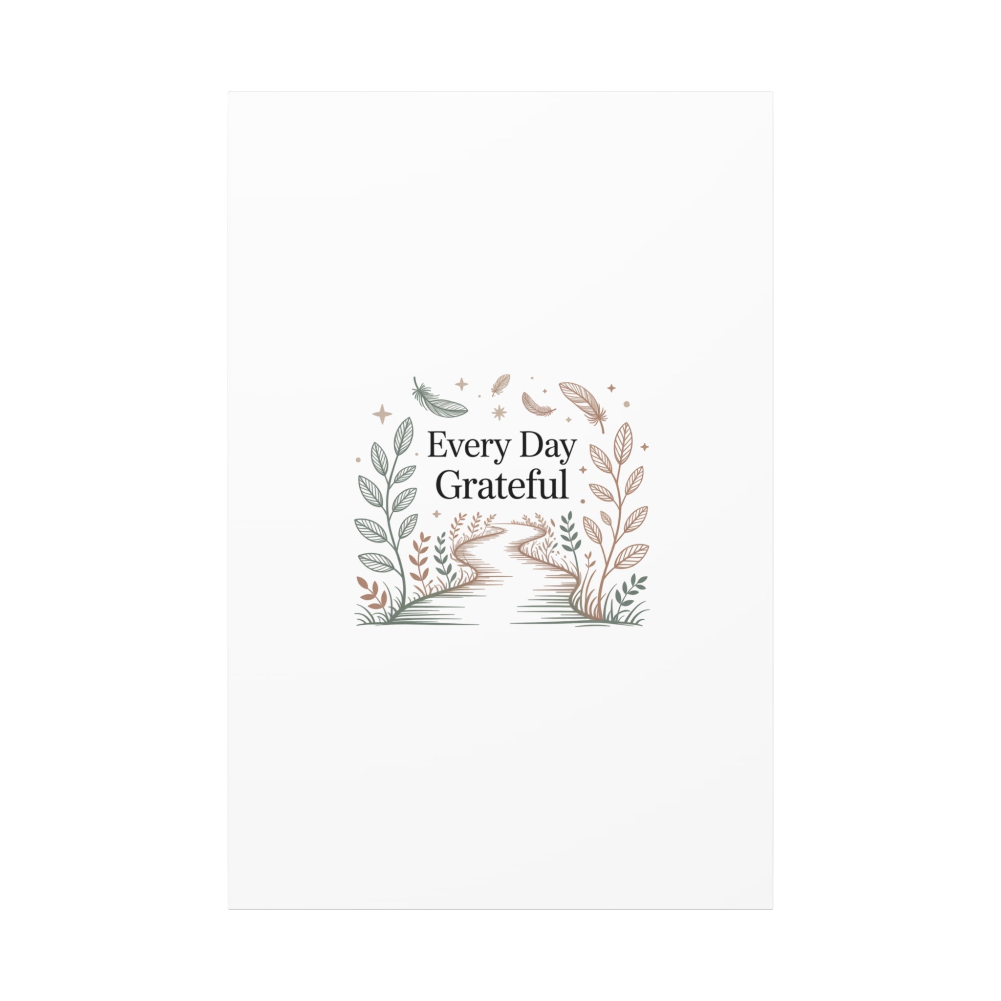 Every Day Grateful Canvas | Soft Everyday Grace Decor, Prayer Corner Art