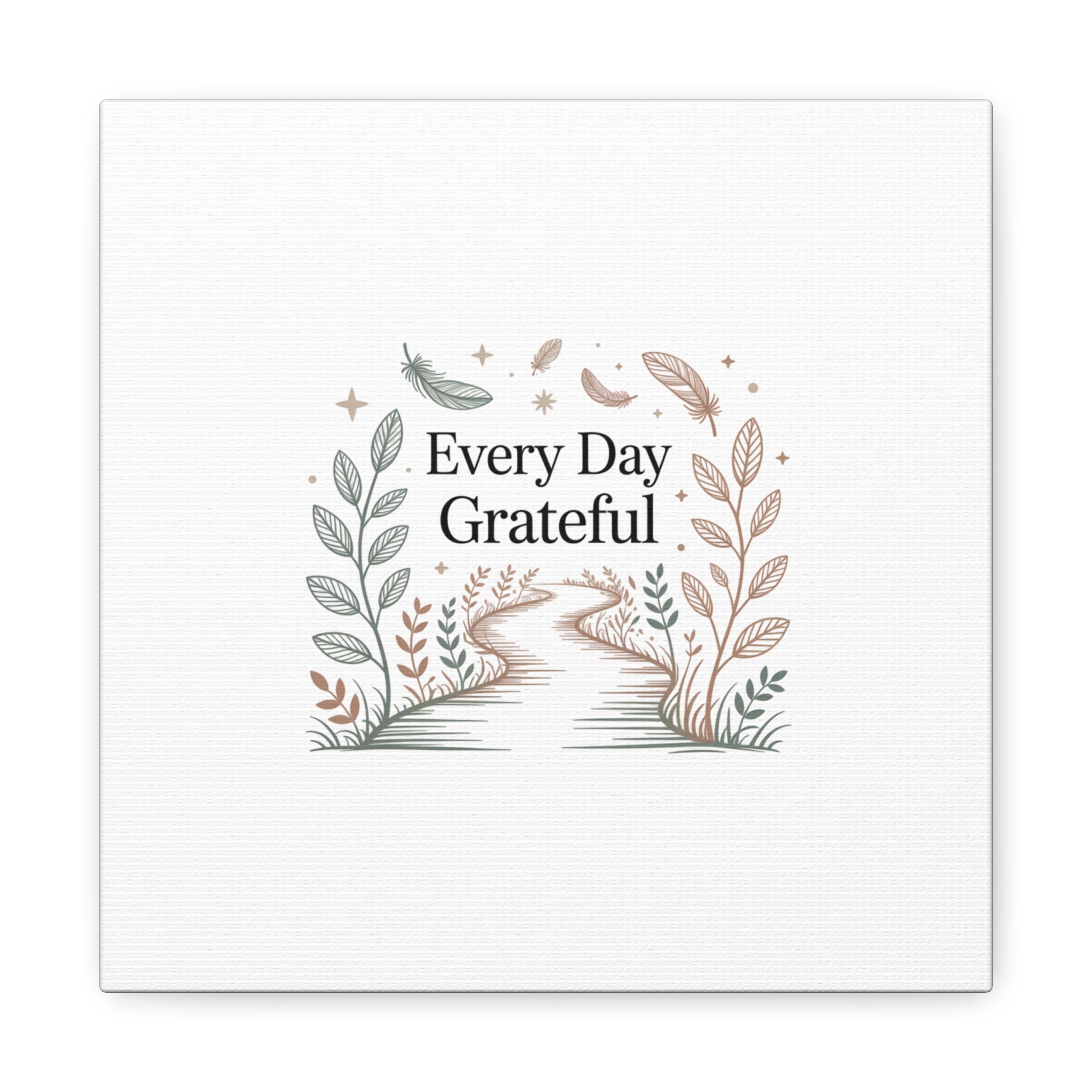 Every Day Grateful Canvas | Soft Everyday Grace Decor, Prayer Corner Art