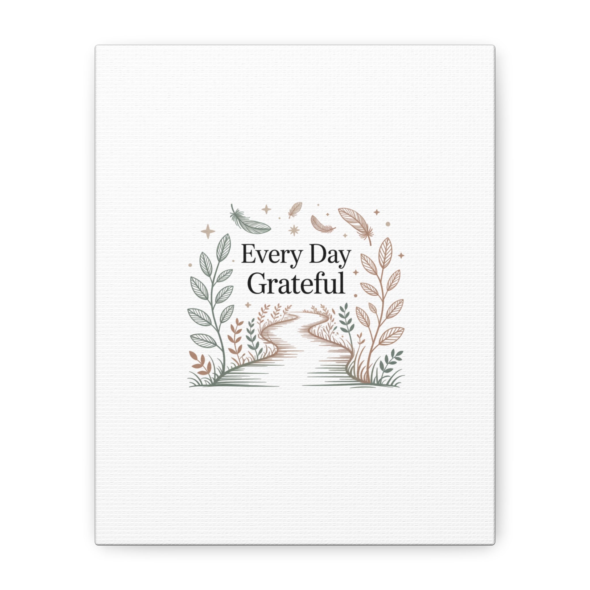 Every Day Grateful Canvas | Soft Everyday Grace Decor, Prayer Corner Art