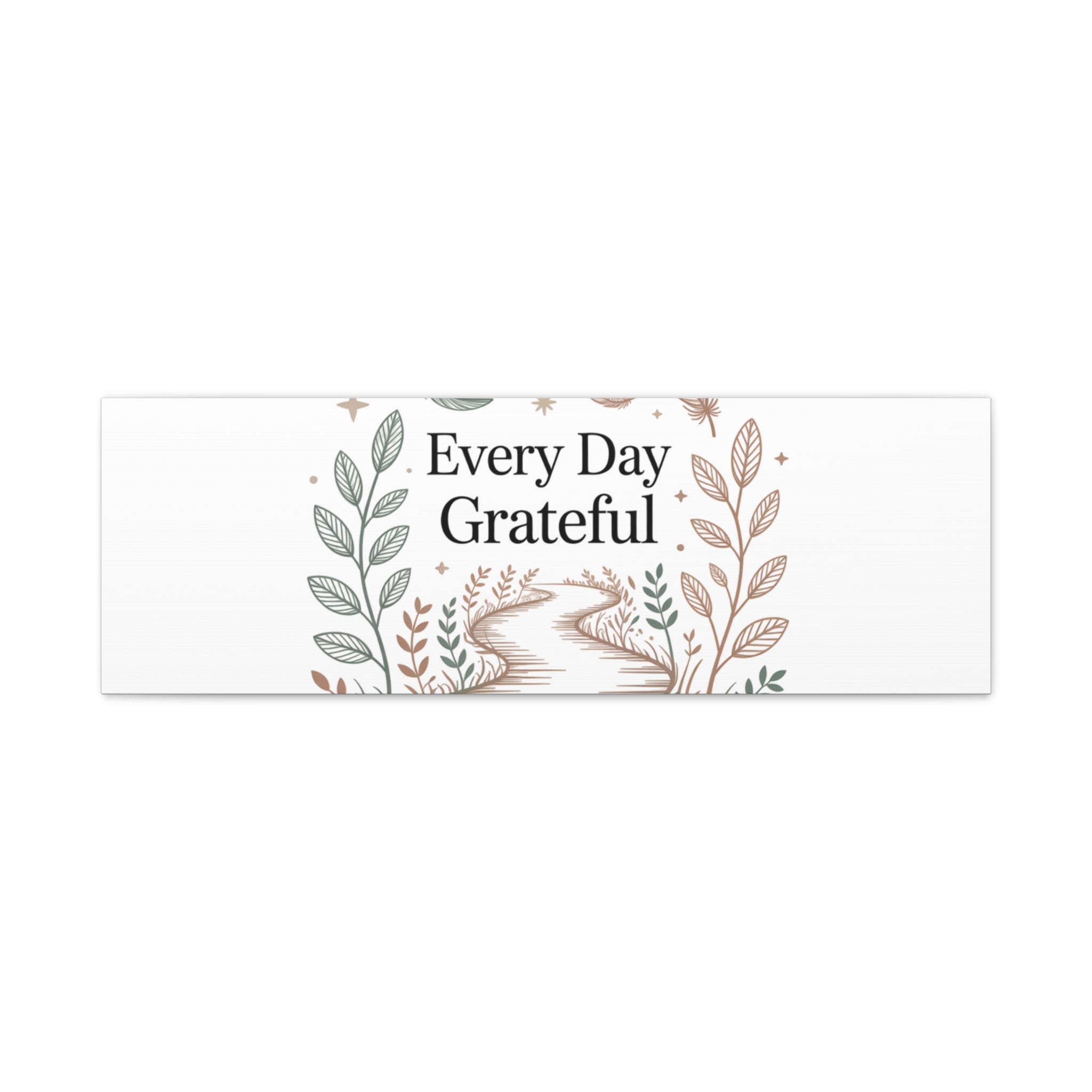 Every Day Grateful Canvas | Soft Everyday Grace Decor, Prayer Corner Art