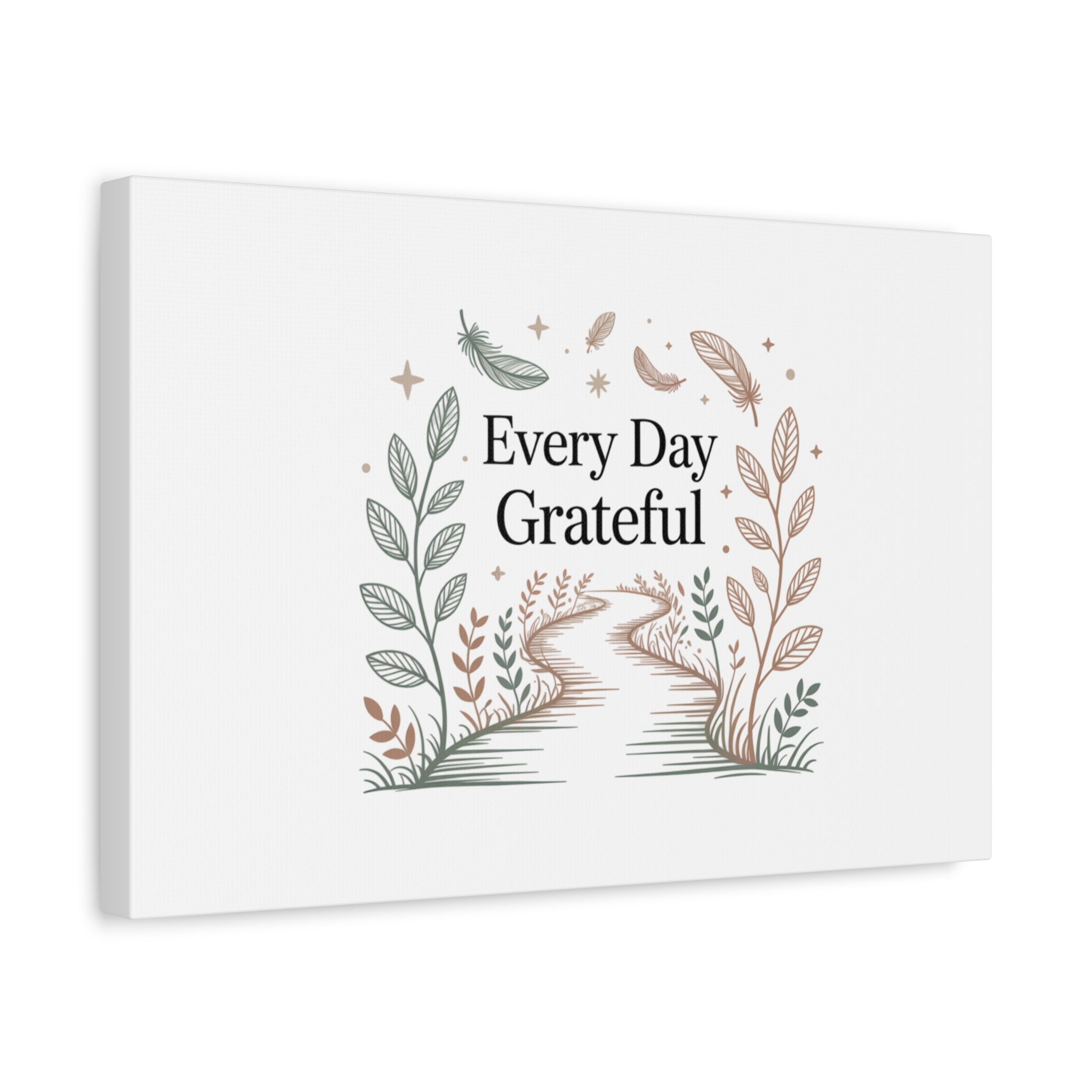 Every Day Grateful Canvas | Soft Everyday Grace Decor, Prayer Corner Art