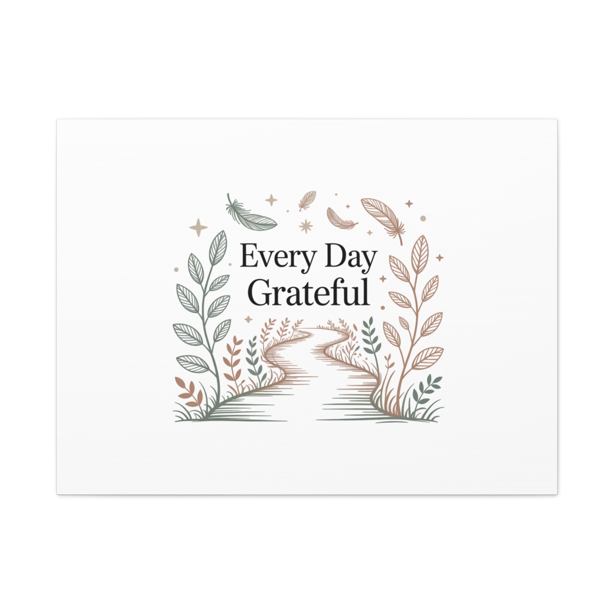 Every Day Grateful Canvas | Soft Everyday Grace Decor, Prayer Corner Art