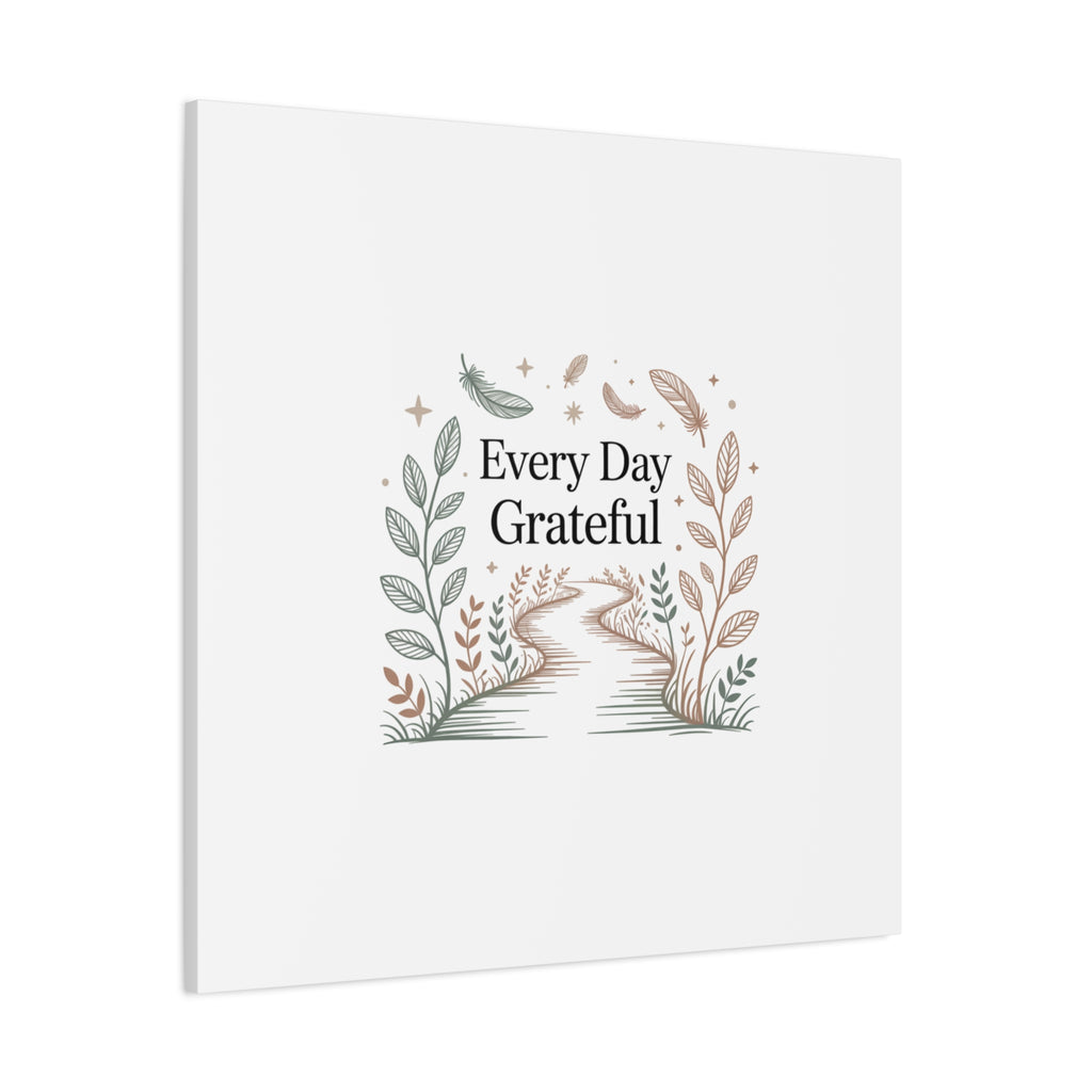 Every Day Grateful Canvas | Soft Everyday Grace Decor, Prayer Corner Art