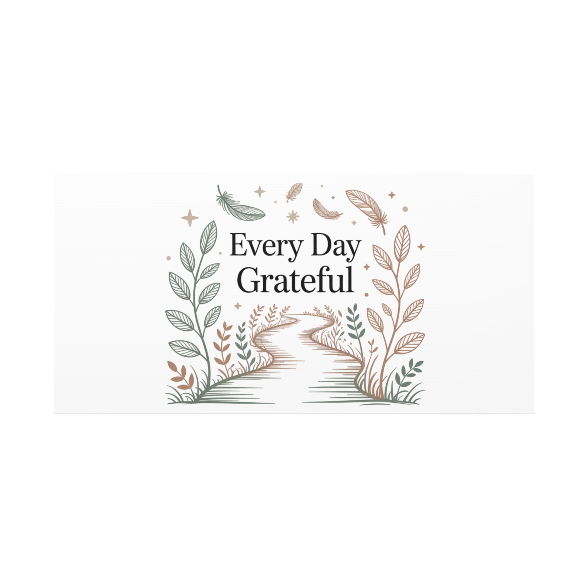 Every Day Grateful Canvas | Soft Everyday Grace Decor, Prayer Corner Art