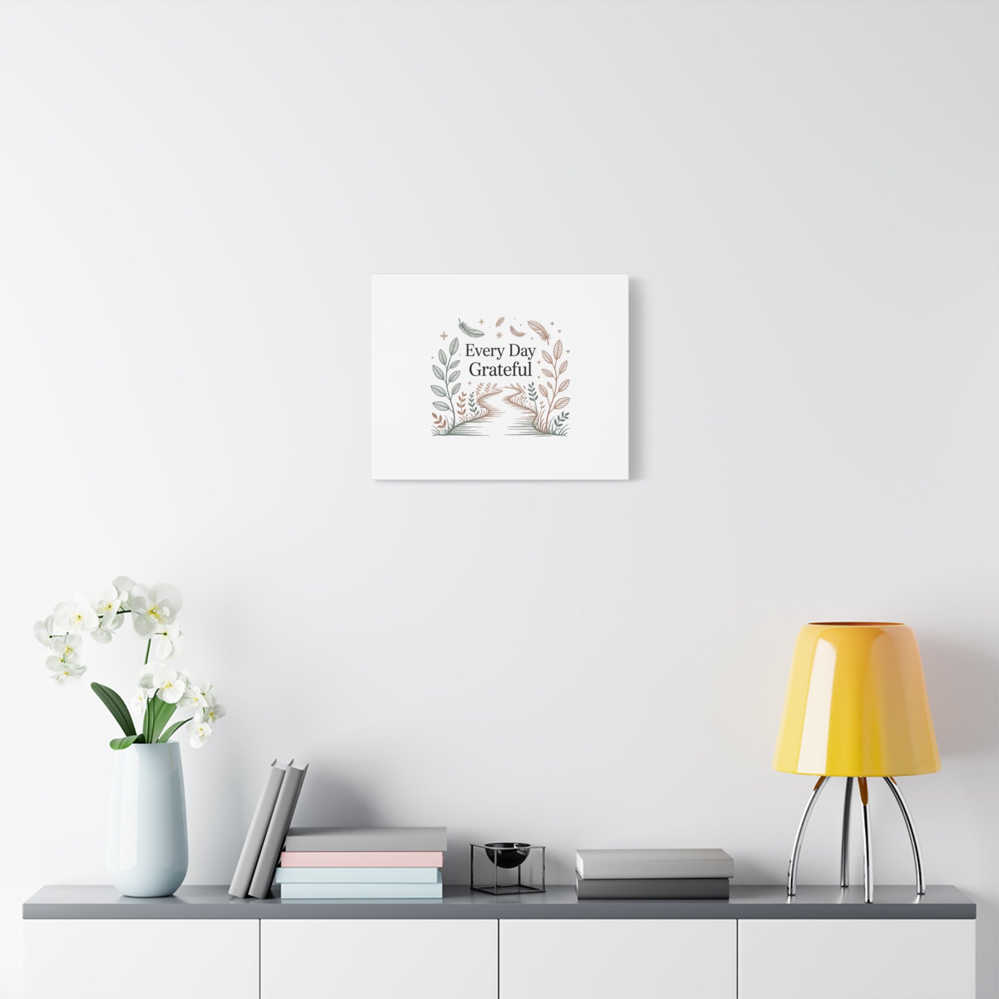 Every Day Grateful Canvas | Soft Everyday Grace Decor, Prayer Corner Art