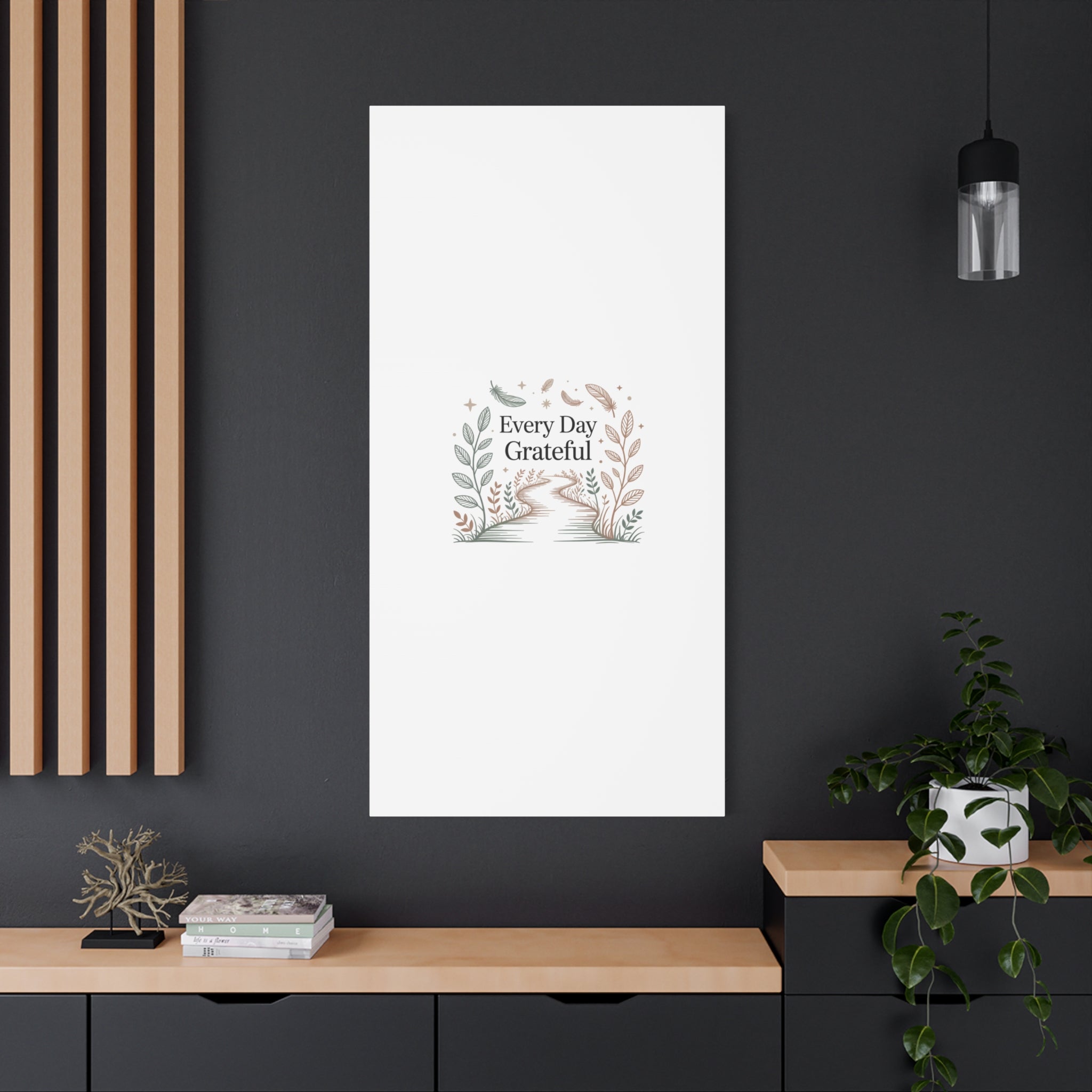 Every Day Grateful Canvas | Soft Everyday Grace Decor, Prayer Corner Art