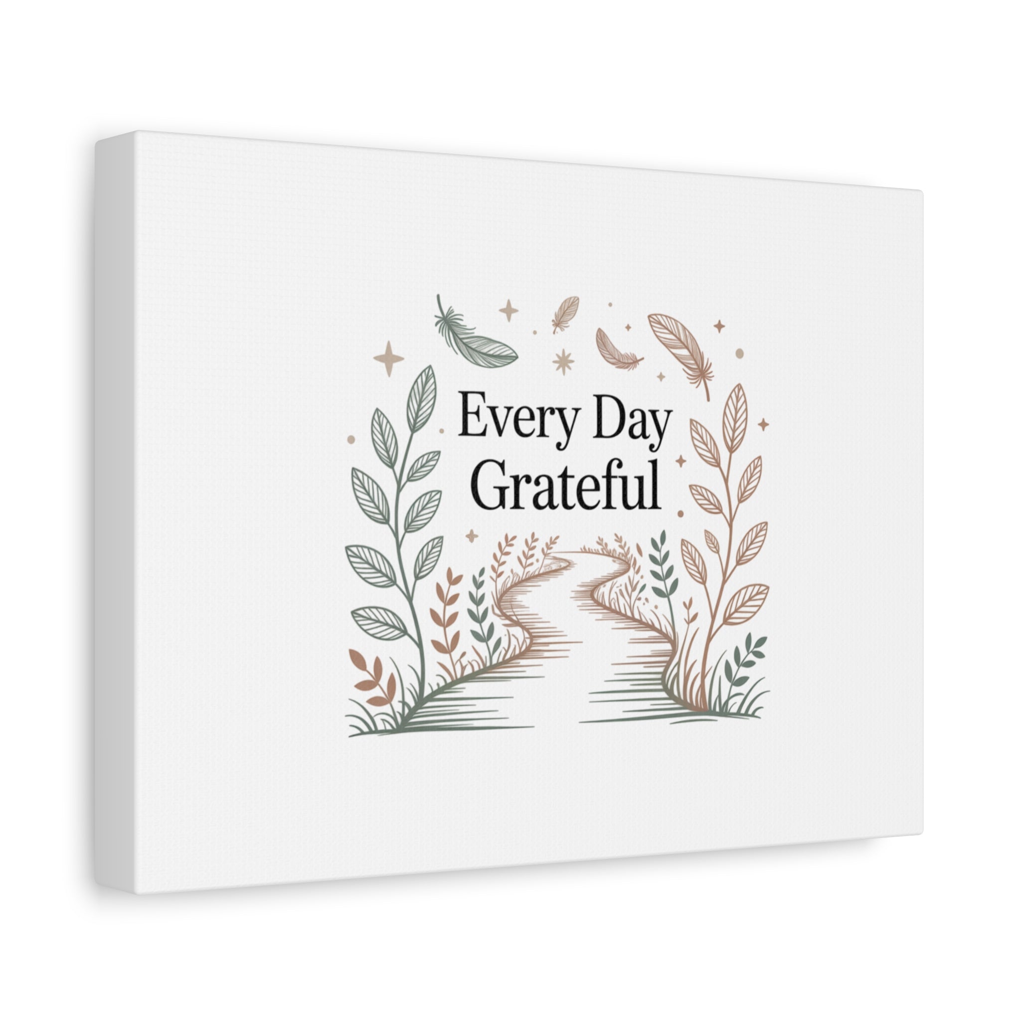 Every Day Grateful Canvas | Soft Everyday Grace Decor, Prayer Corner Art