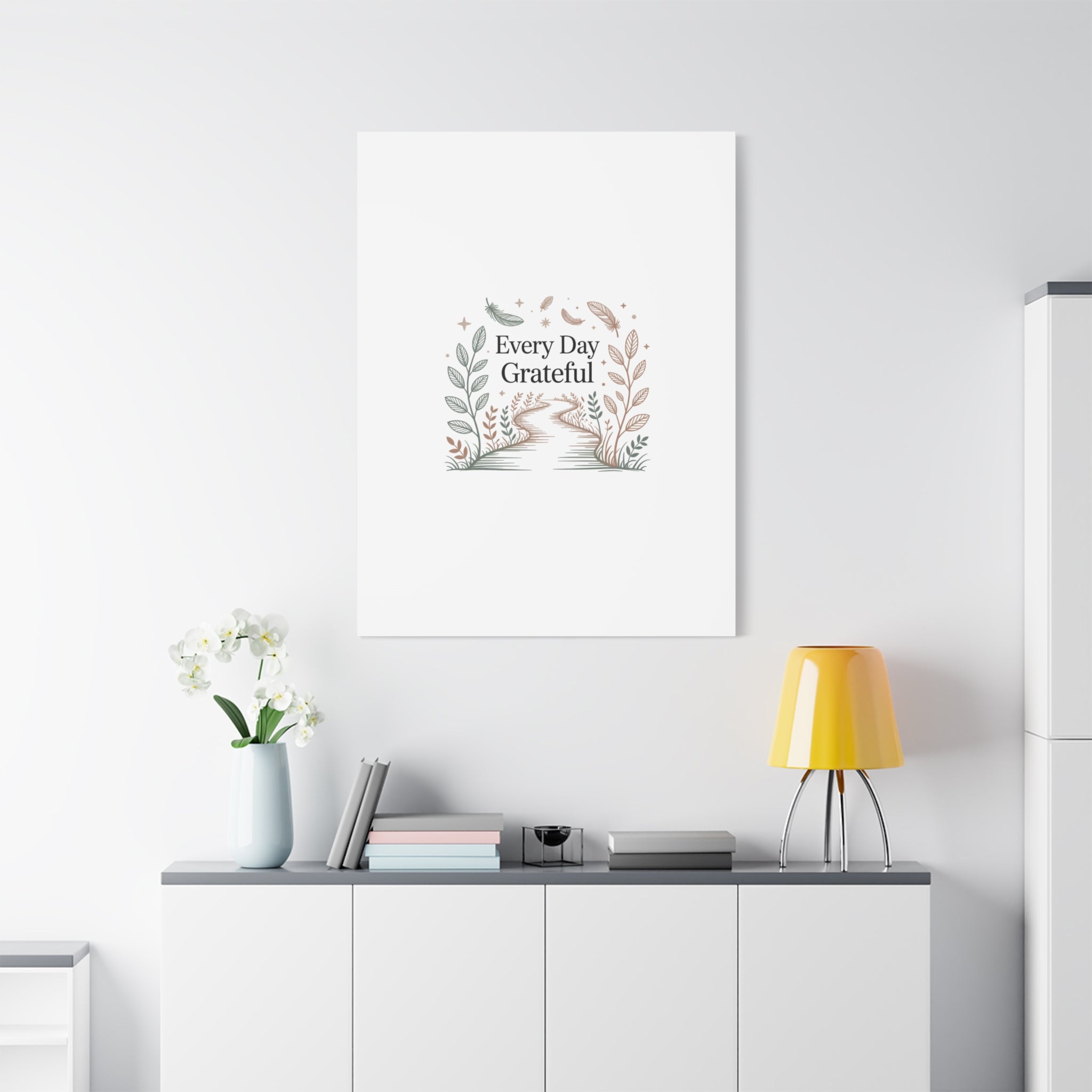 Every Day Grateful Canvas | Soft Everyday Grace Decor, Prayer Corner Art