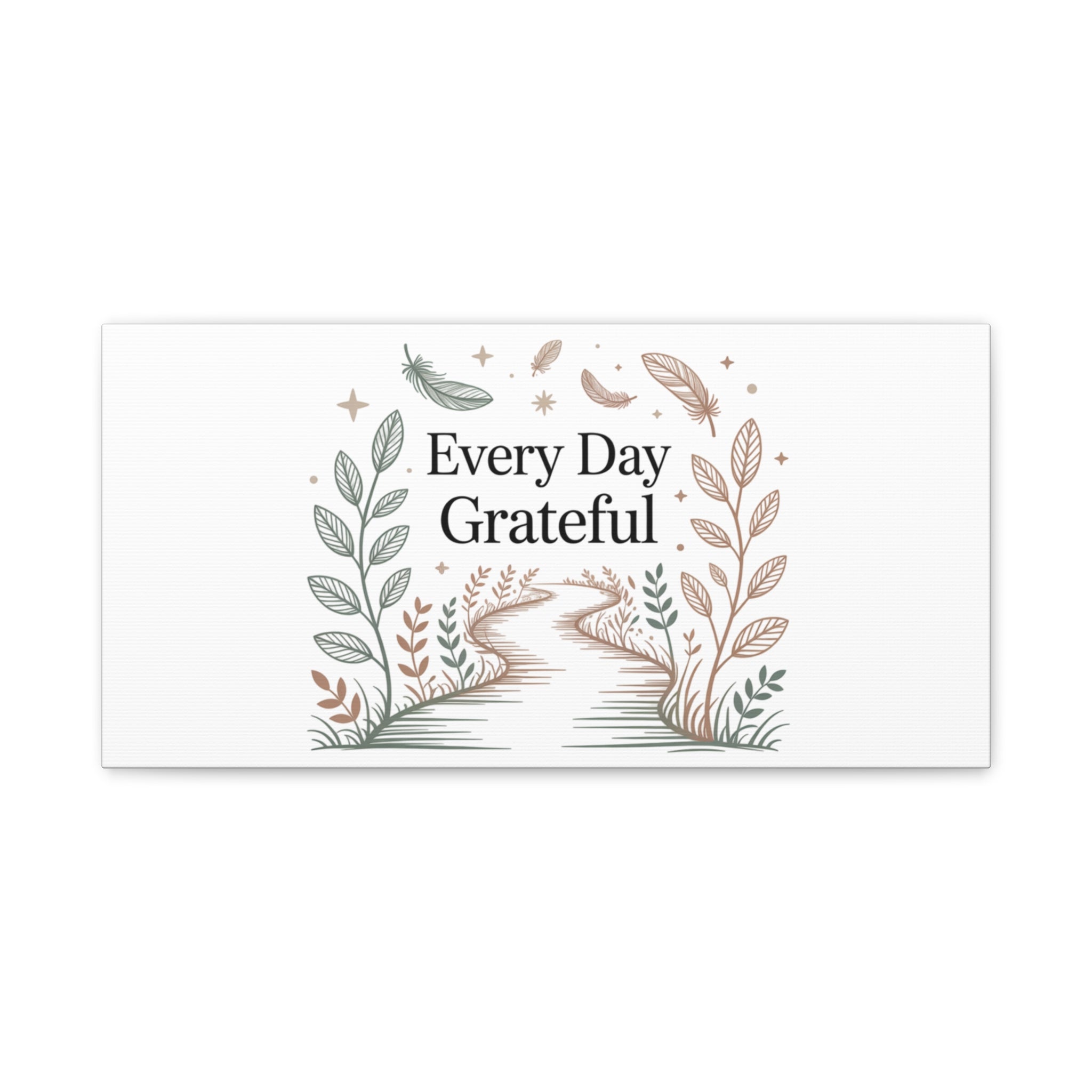 Every Day Grateful Canvas | Soft Everyday Grace Decor, Prayer Corner Art