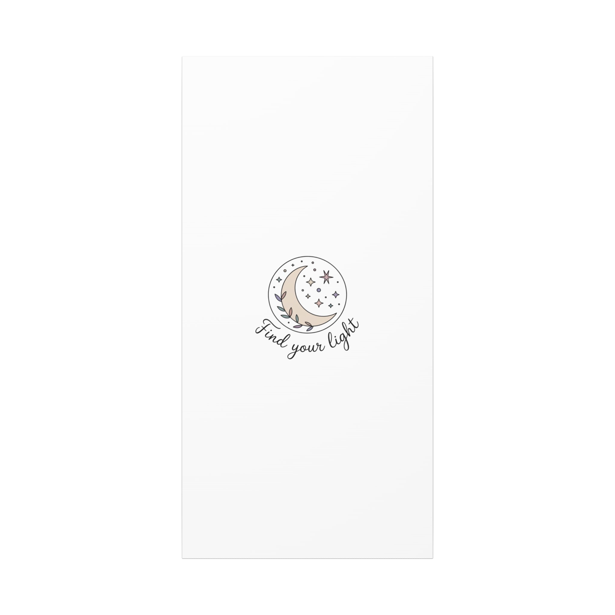 Find Your Light Moon Phase Art Print | Minimal Astrology Canvas