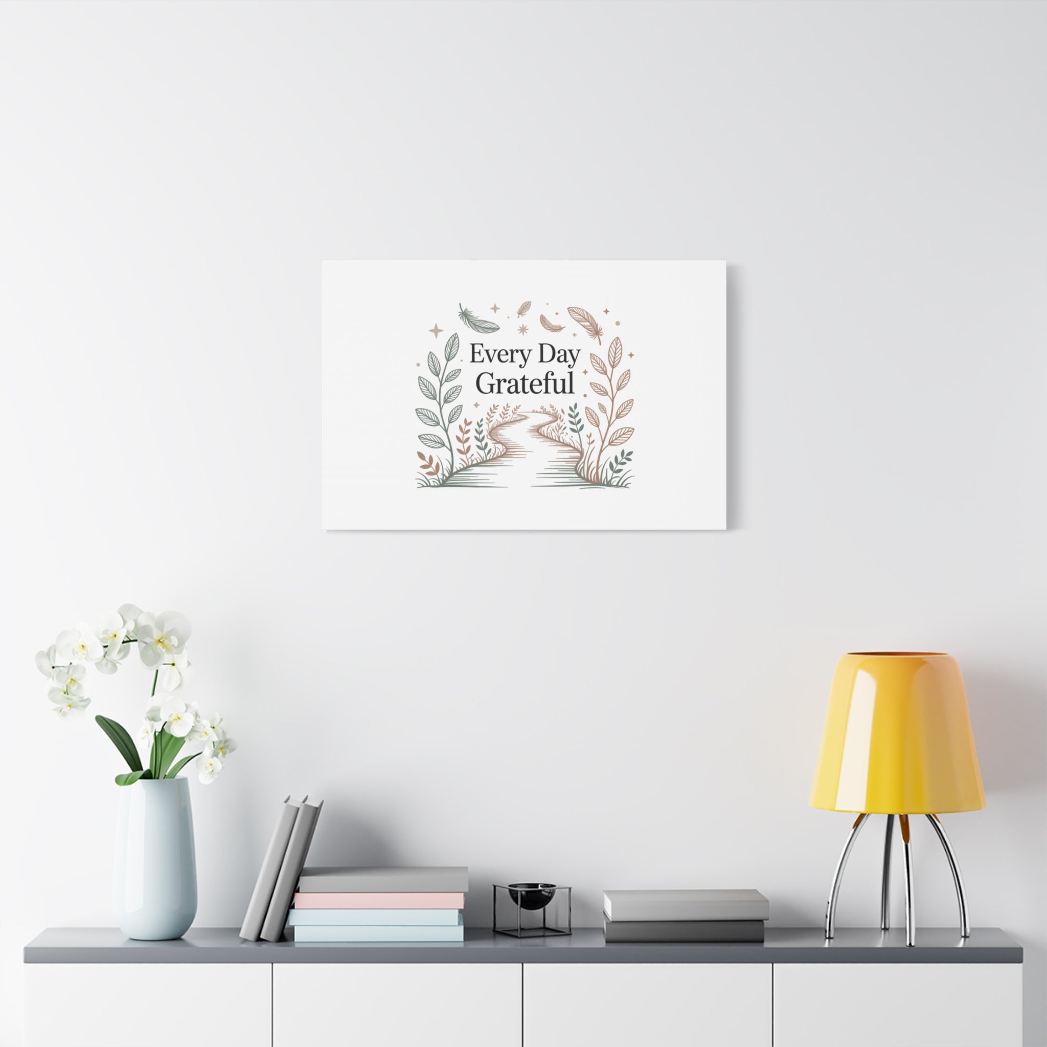 Every Day Grateful Canvas | Soft Everyday Grace Decor, Prayer Corner Art