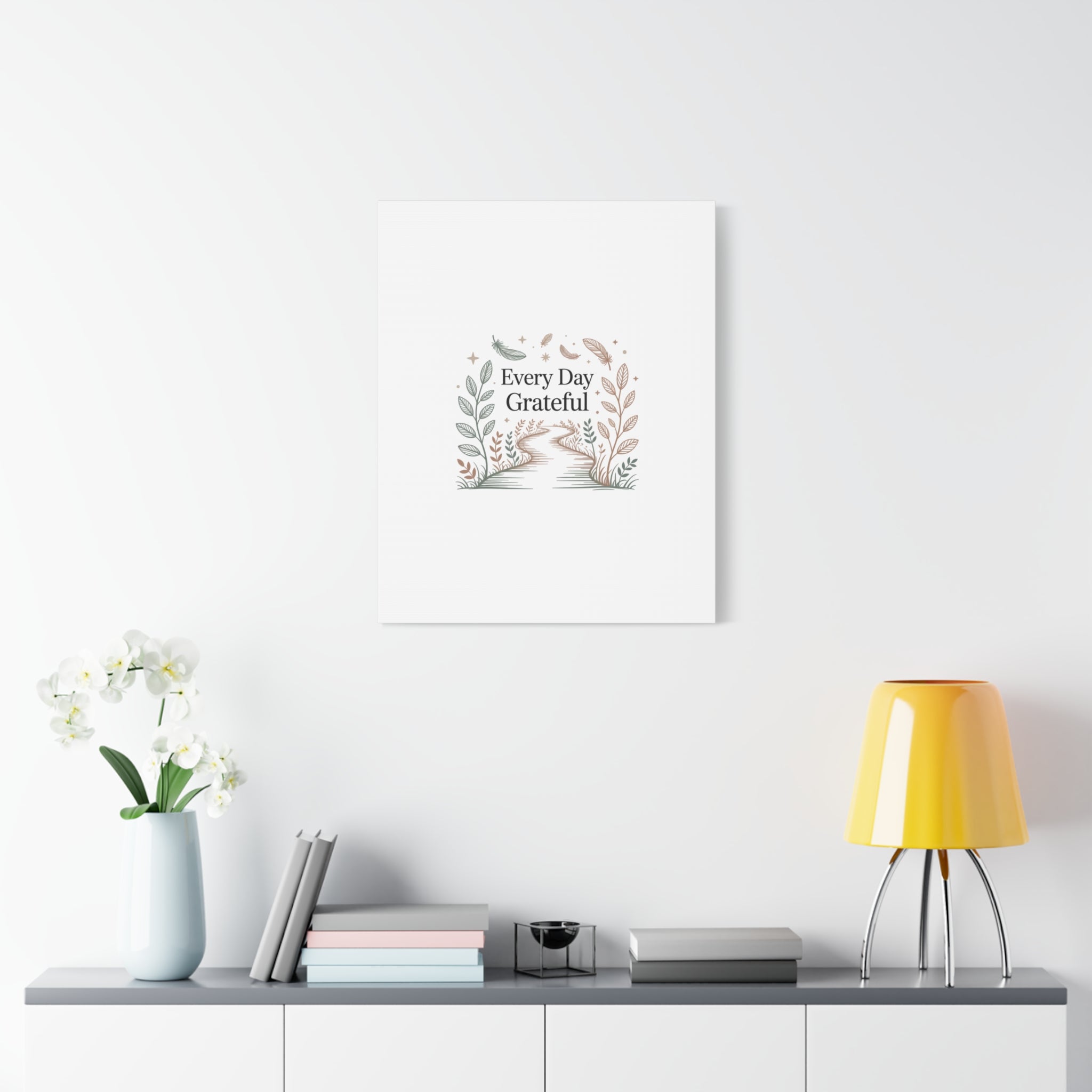 Every Day Grateful Canvas | Soft Everyday Grace Decor, Prayer Corner Art