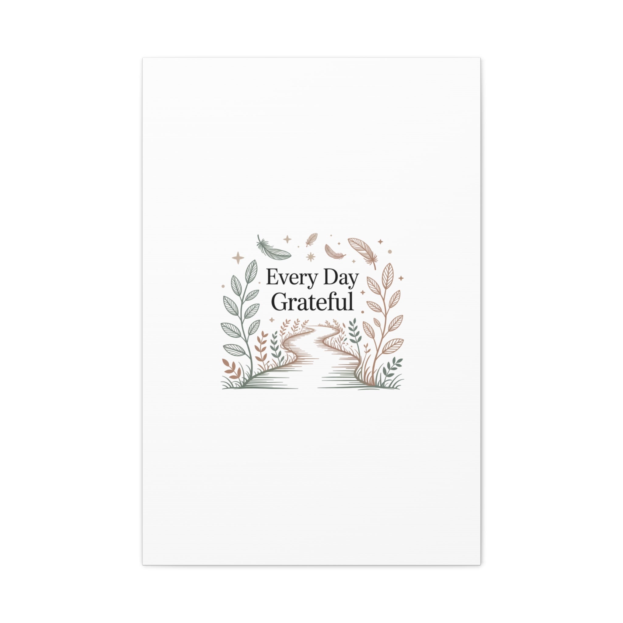 Every Day Grateful Canvas | Soft Everyday Grace Decor, Prayer Corner Art