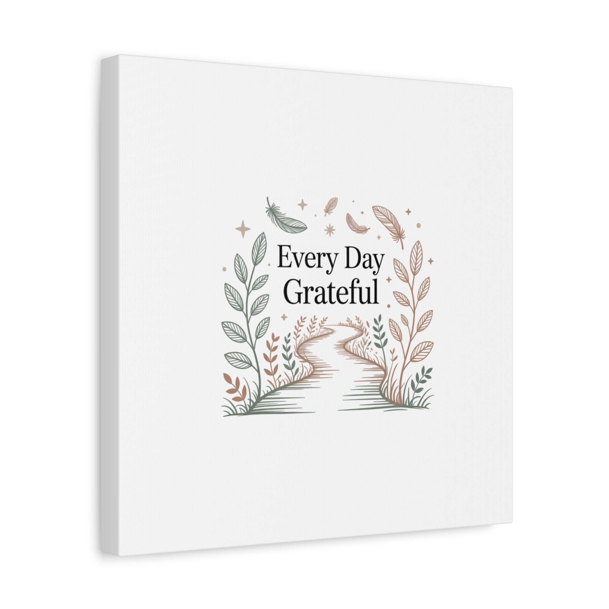 Every Day Grateful Canvas | Soft Everyday Grace Decor, Prayer Corner Art