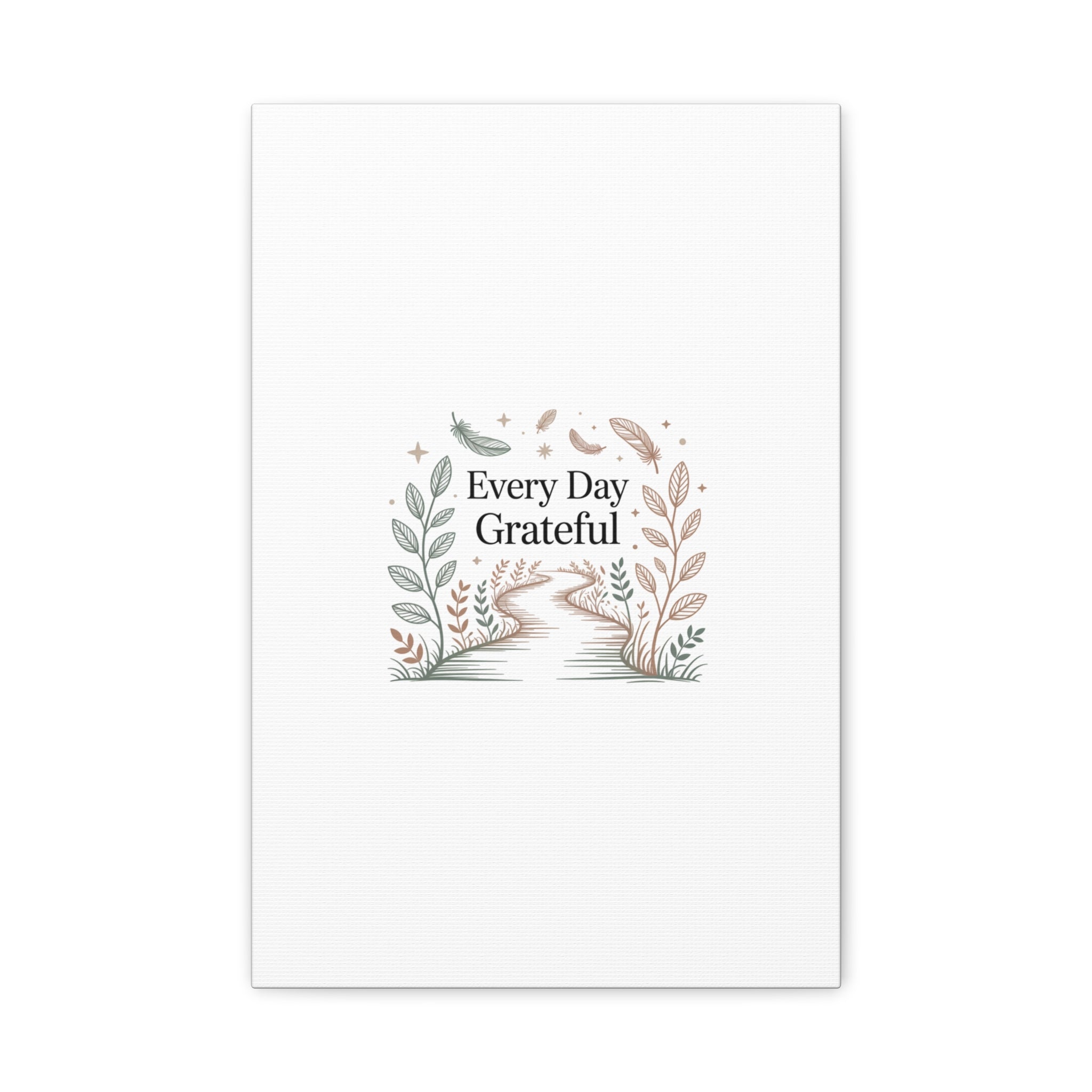 Every Day Grateful Canvas | Soft Everyday Grace Decor, Prayer Corner Art
