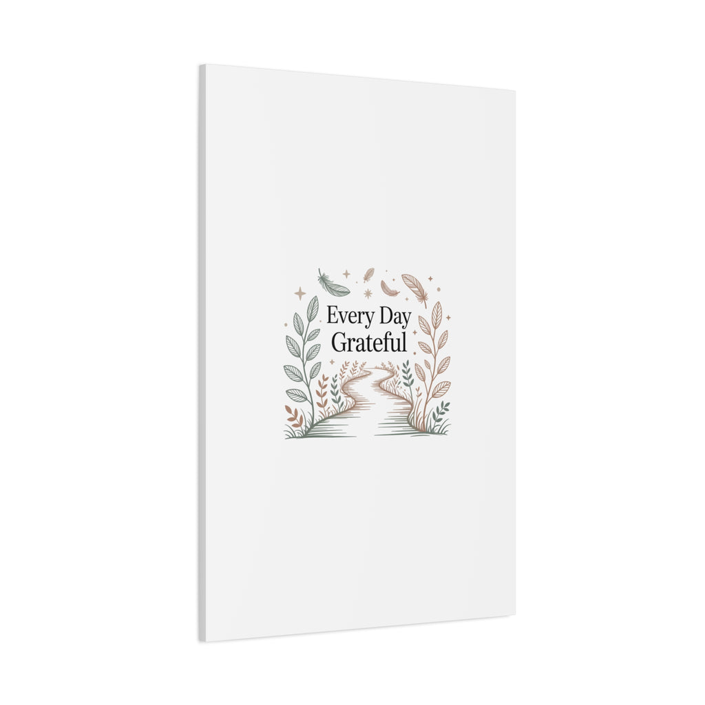 Every Day Grateful Canvas | Soft Everyday Grace Decor, Prayer Corner Art