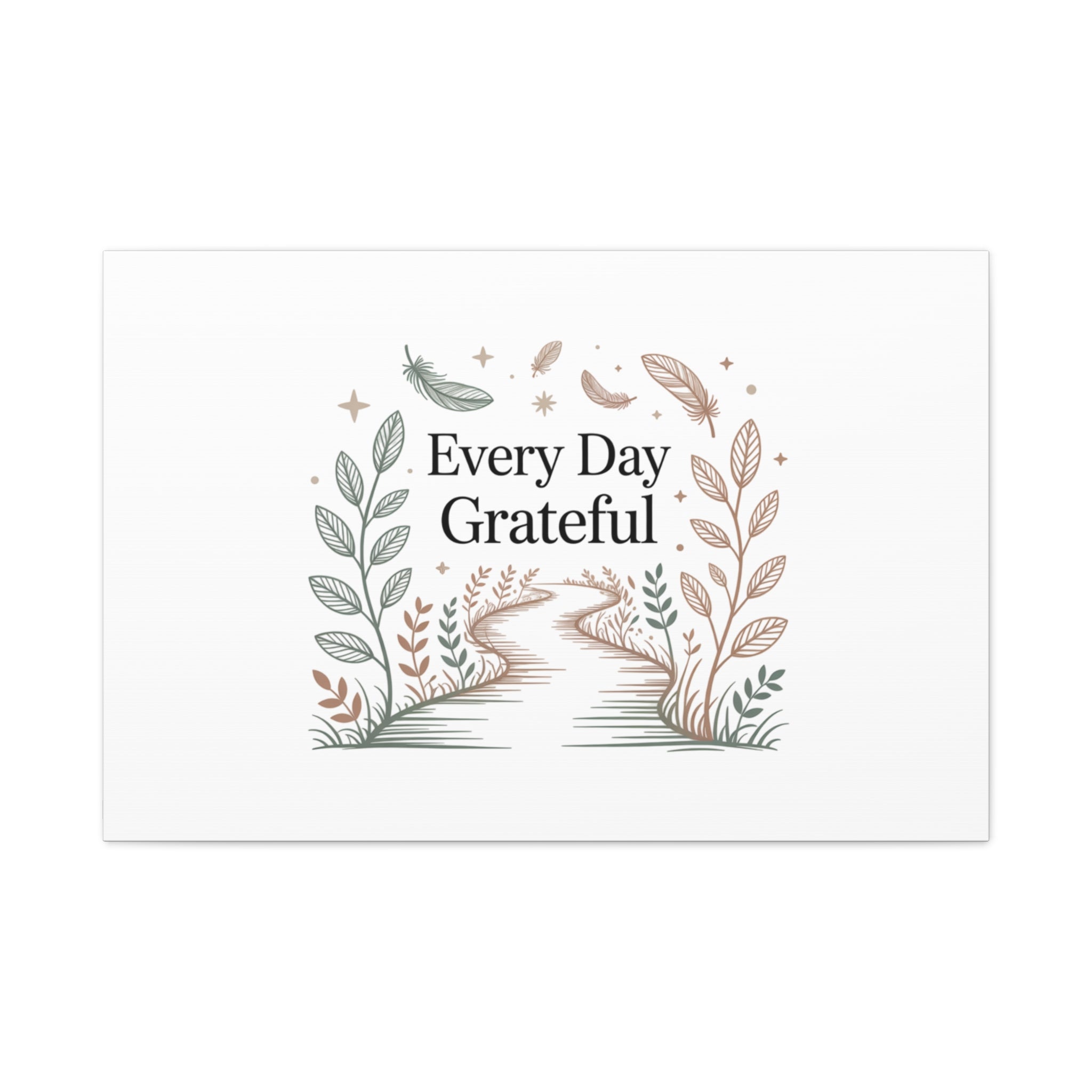 Every Day Grateful Canvas | Soft Everyday Grace Decor, Prayer Corner Art