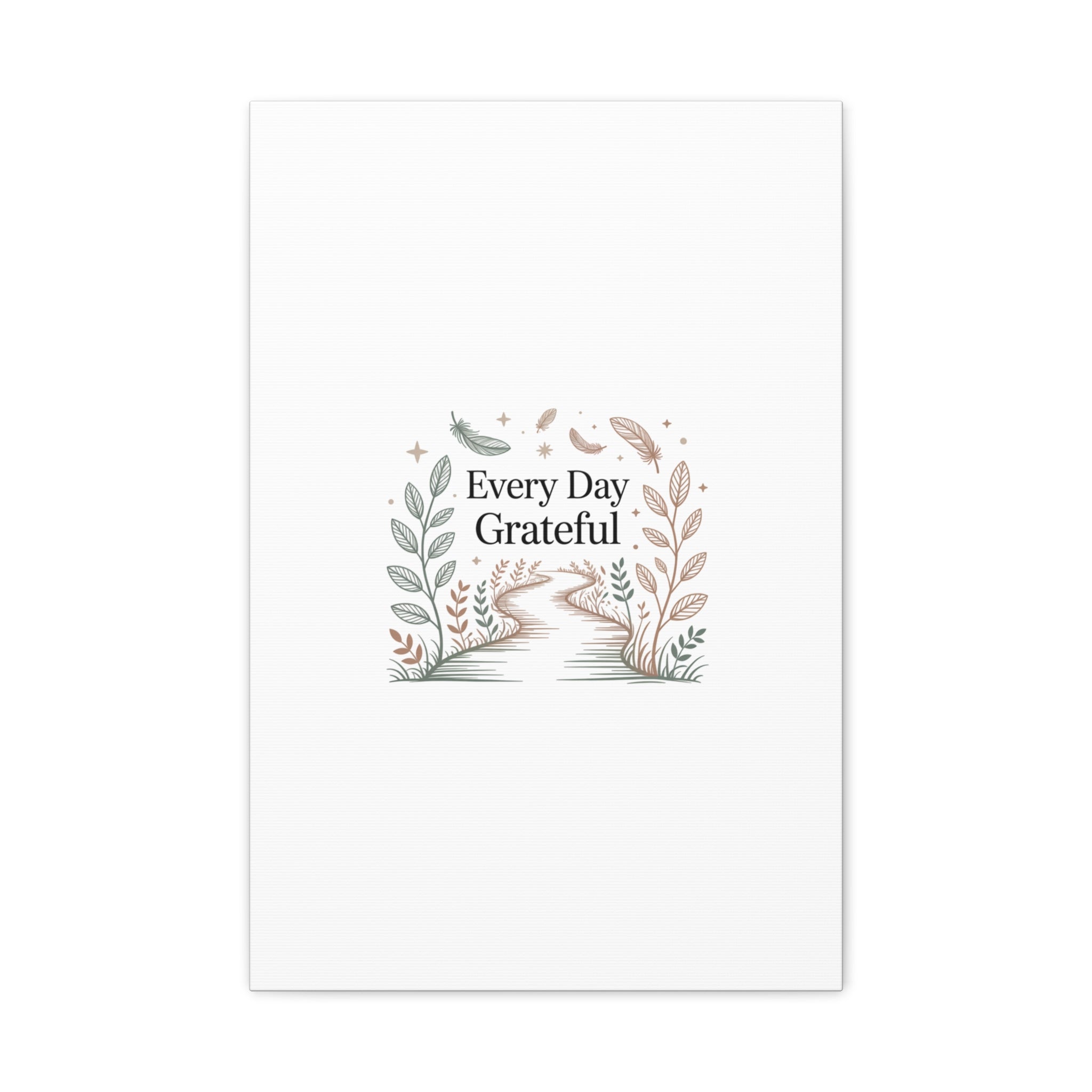 Every Day Grateful Canvas | Soft Everyday Grace Decor, Prayer Corner Art