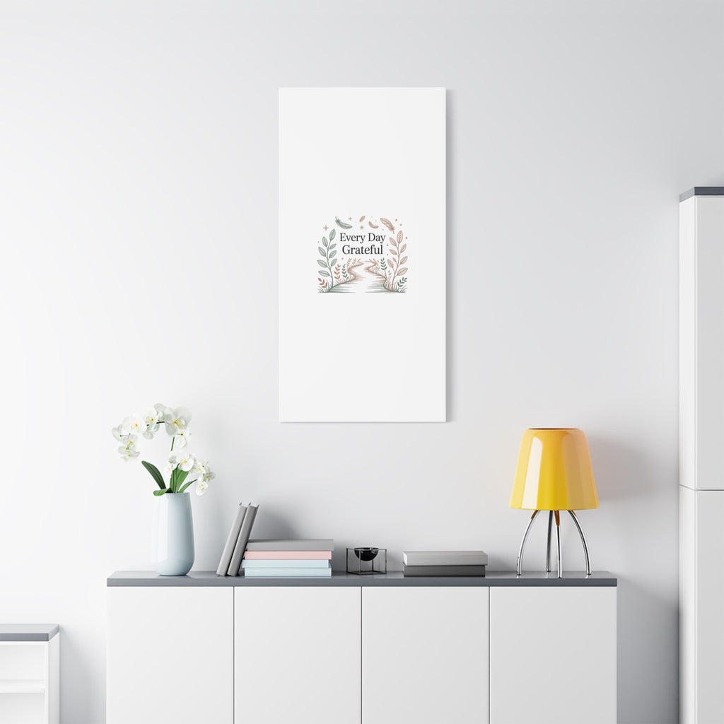 Every Day Grateful Canvas | Soft Everyday Grace Decor, Prayer Corner Art