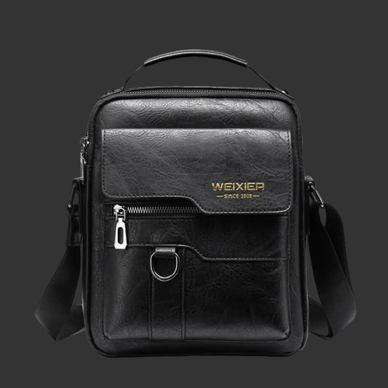 Men'S Durable Shoulder Bag High Quality Leather Cross Body Sling Bags Travel Crossbody Fashion Pack for Male