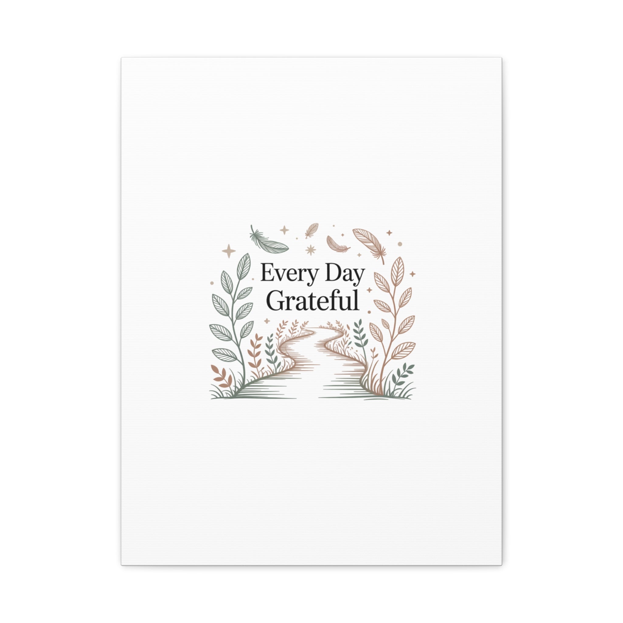 Every Day Grateful Canvas | Soft Everyday Grace Decor, Prayer Corner Art
