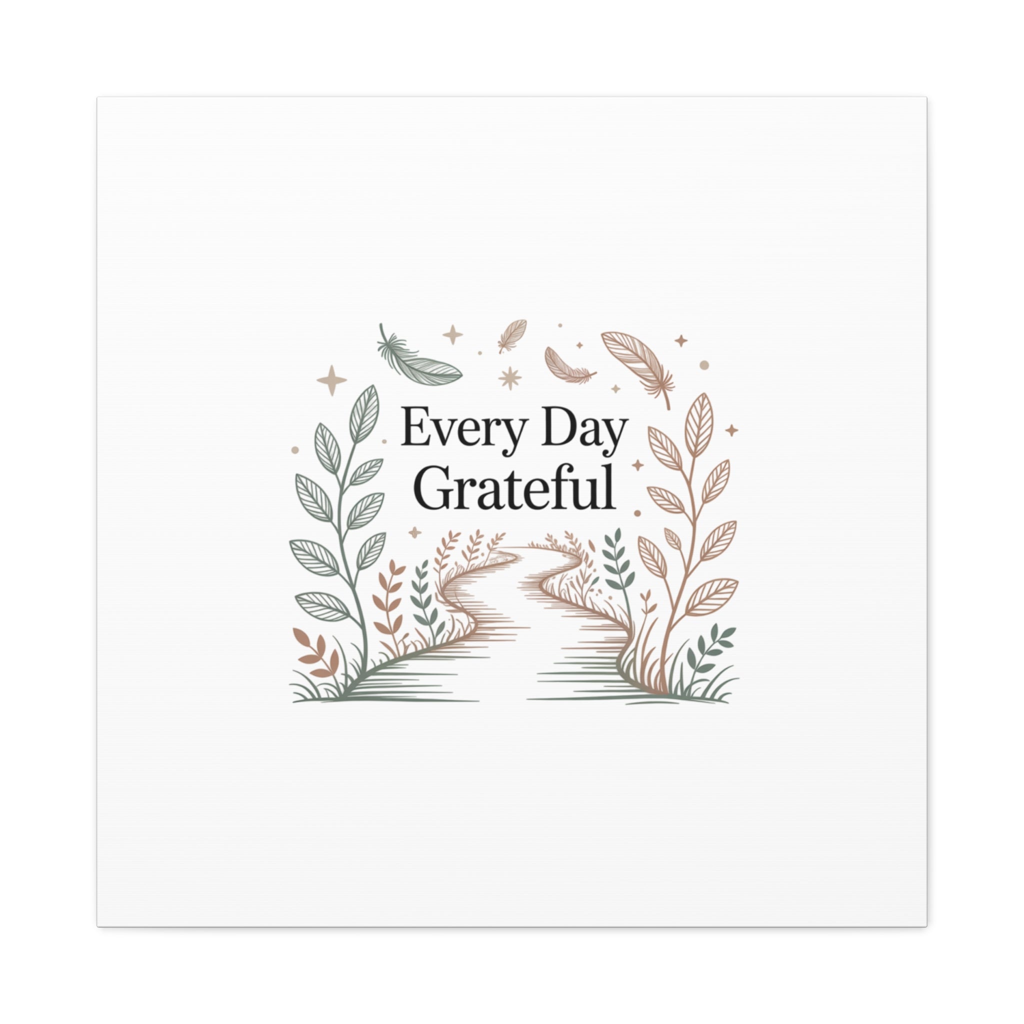 Every Day Grateful Canvas | Soft Everyday Grace Decor, Prayer Corner Art