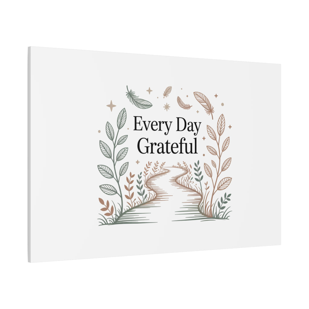 Every Day Grateful Canvas | Soft Everyday Grace Decor, Prayer Corner Art