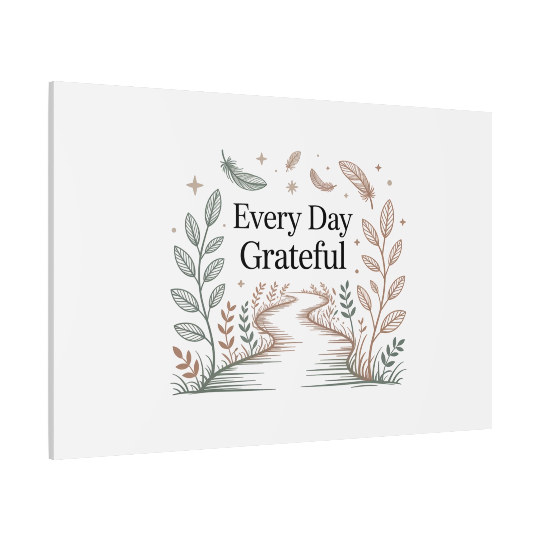 Every Day Grateful Canvas | Soft Everyday Grace Decor, Prayer Corner Art