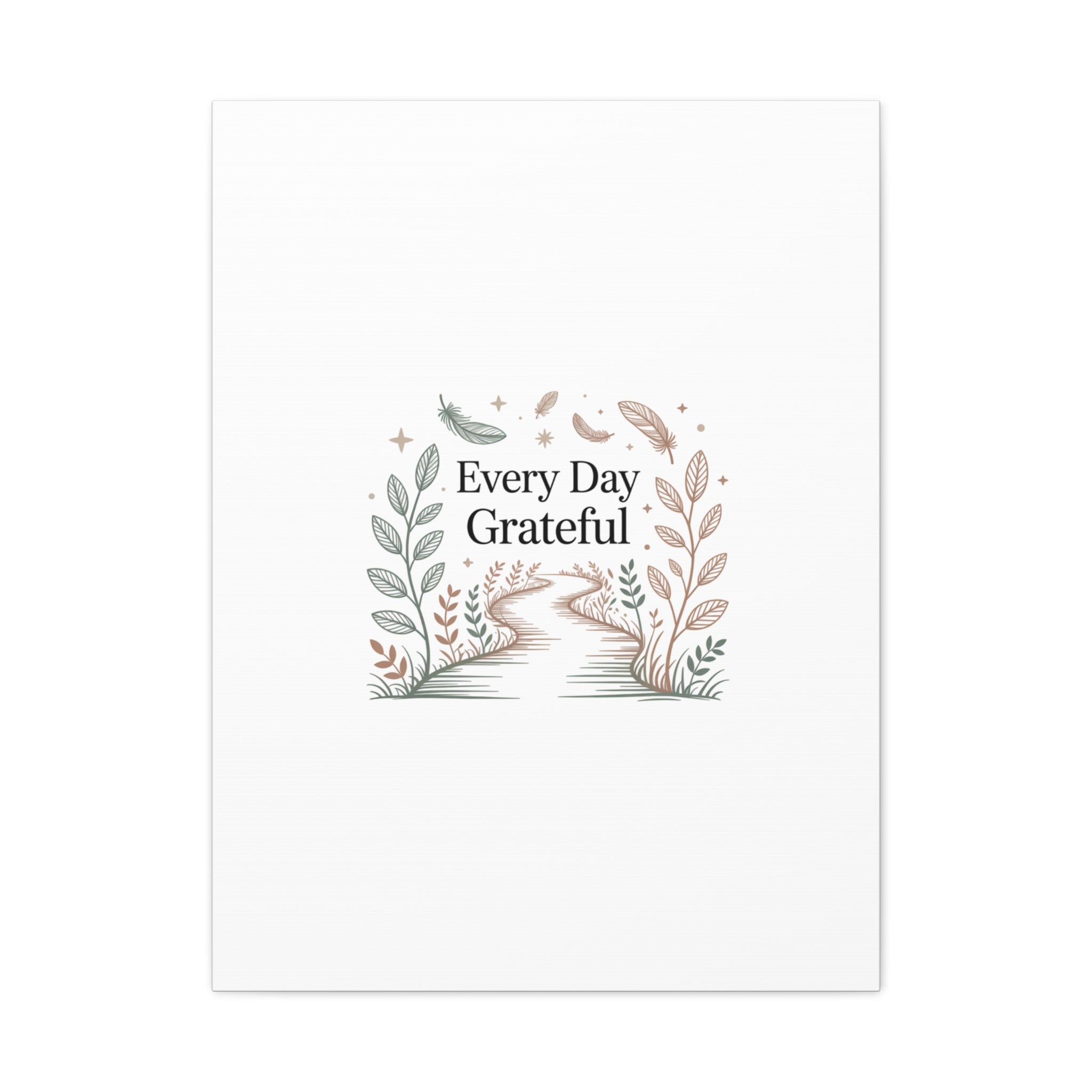 Every Day Grateful Canvas | Soft Everyday Grace Decor, Prayer Corner Art