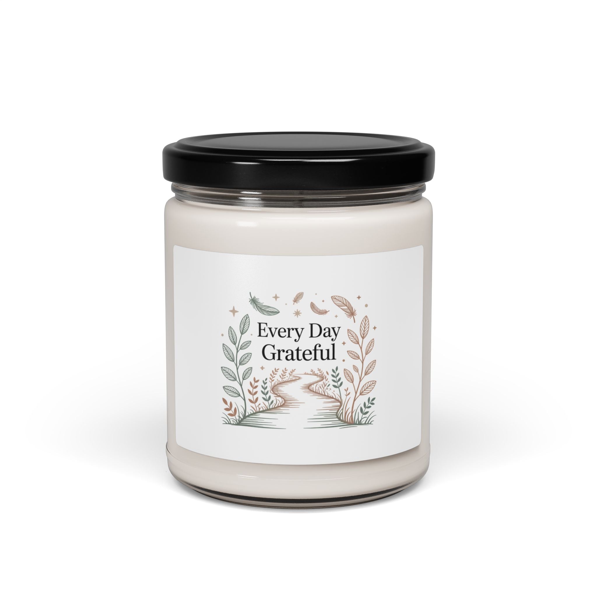 Every Day Grateful Soy Candle, gentle spiritual decor | everyday grace affirmation