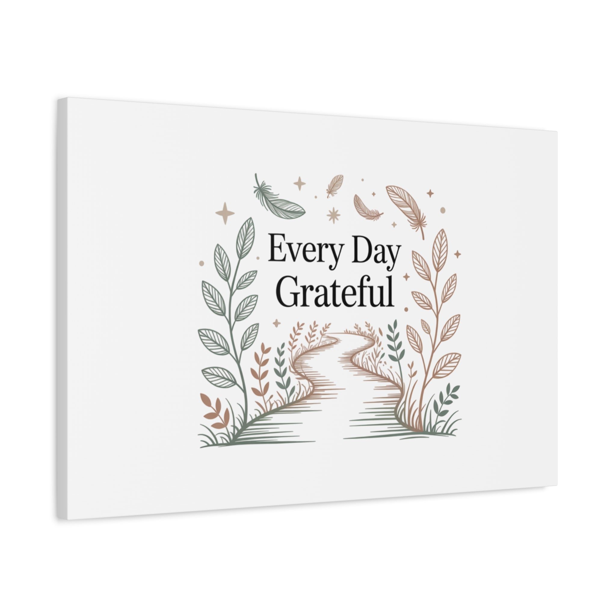 Every Day Grateful Canvas | Soft Everyday Grace Decor, Prayer Corner Art