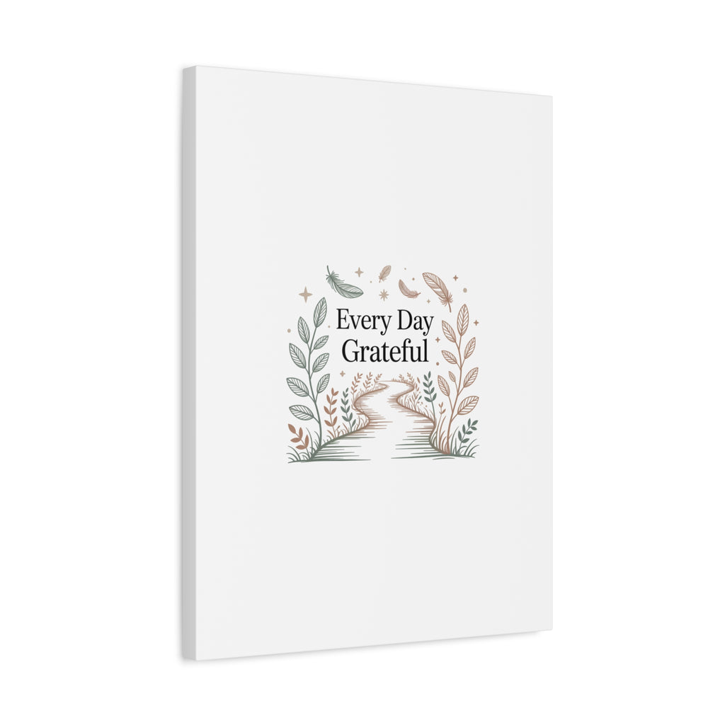 Every Day Grateful Canvas | Soft Everyday Grace Decor, Prayer Corner Art