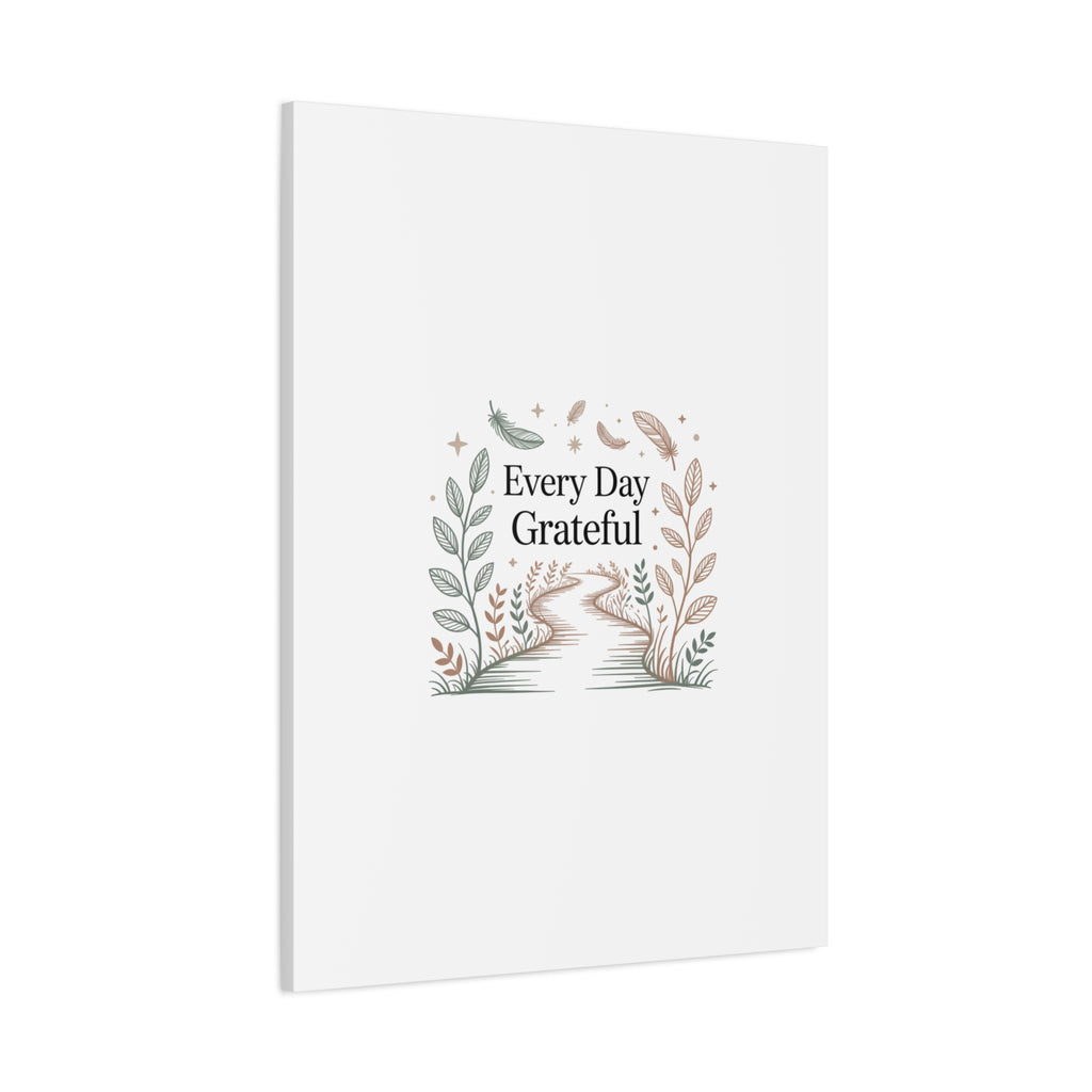 Every Day Grateful Canvas | Soft Everyday Grace Decor, Prayer Corner Art
