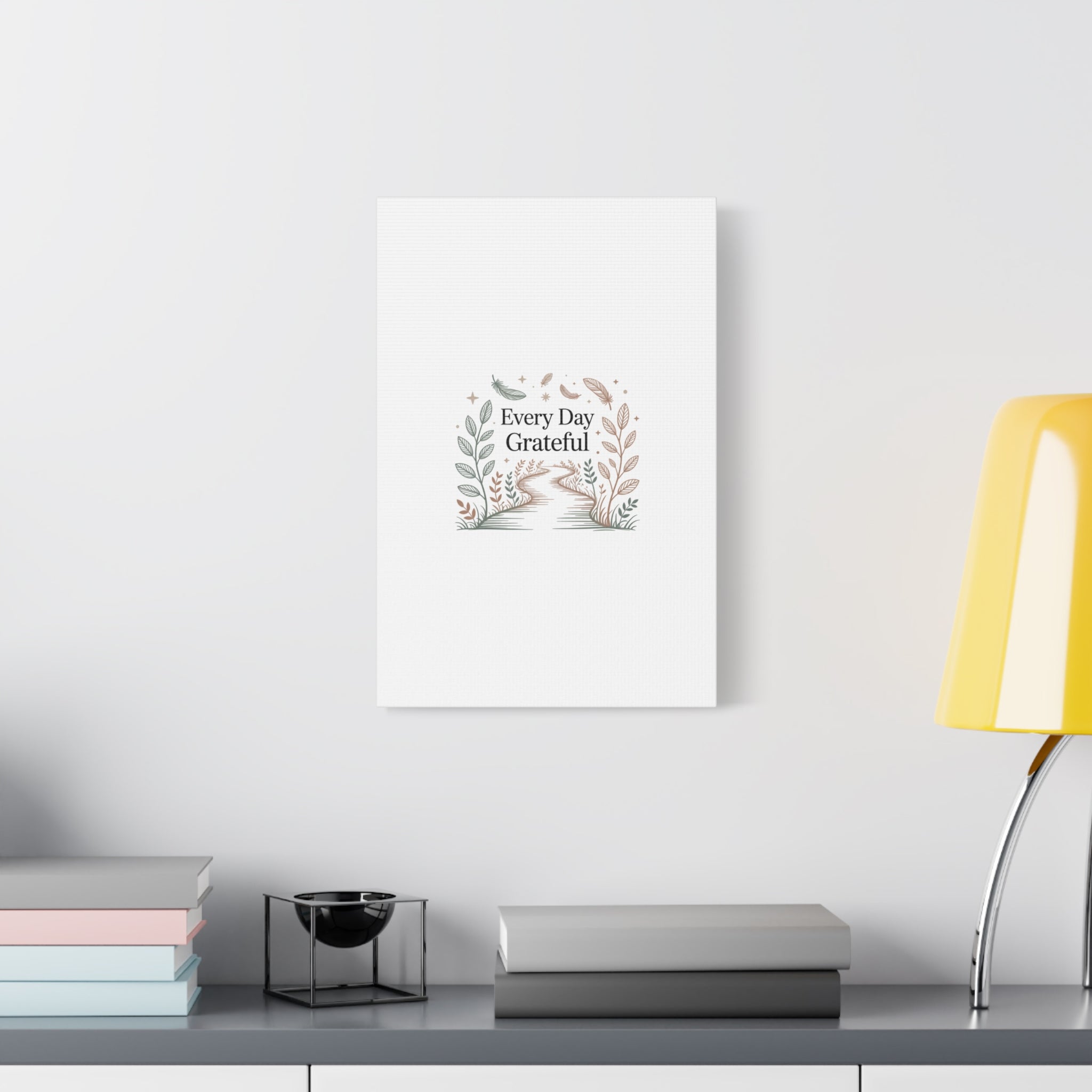 Every Day Grateful Canvas | Soft Everyday Grace Decor, Prayer Corner Art