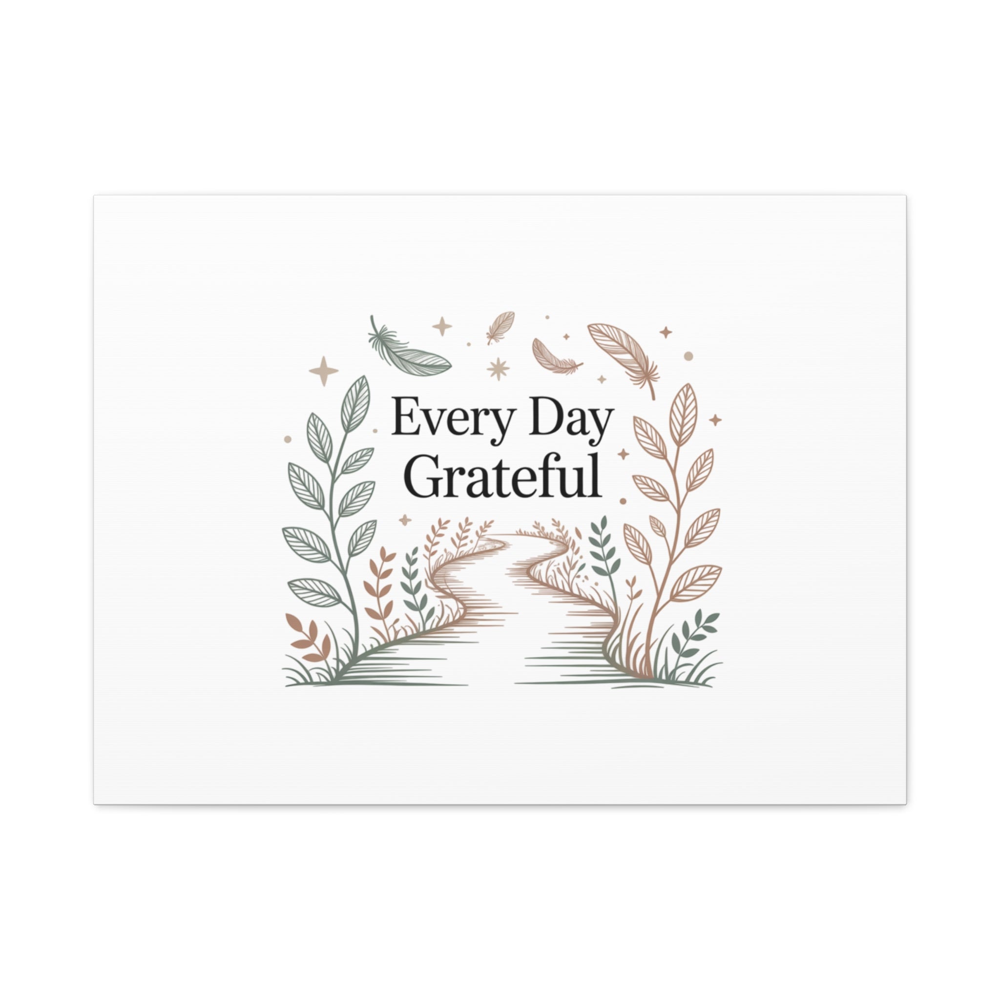 Every Day Grateful Canvas | Soft Everyday Grace Decor, Prayer Corner Art