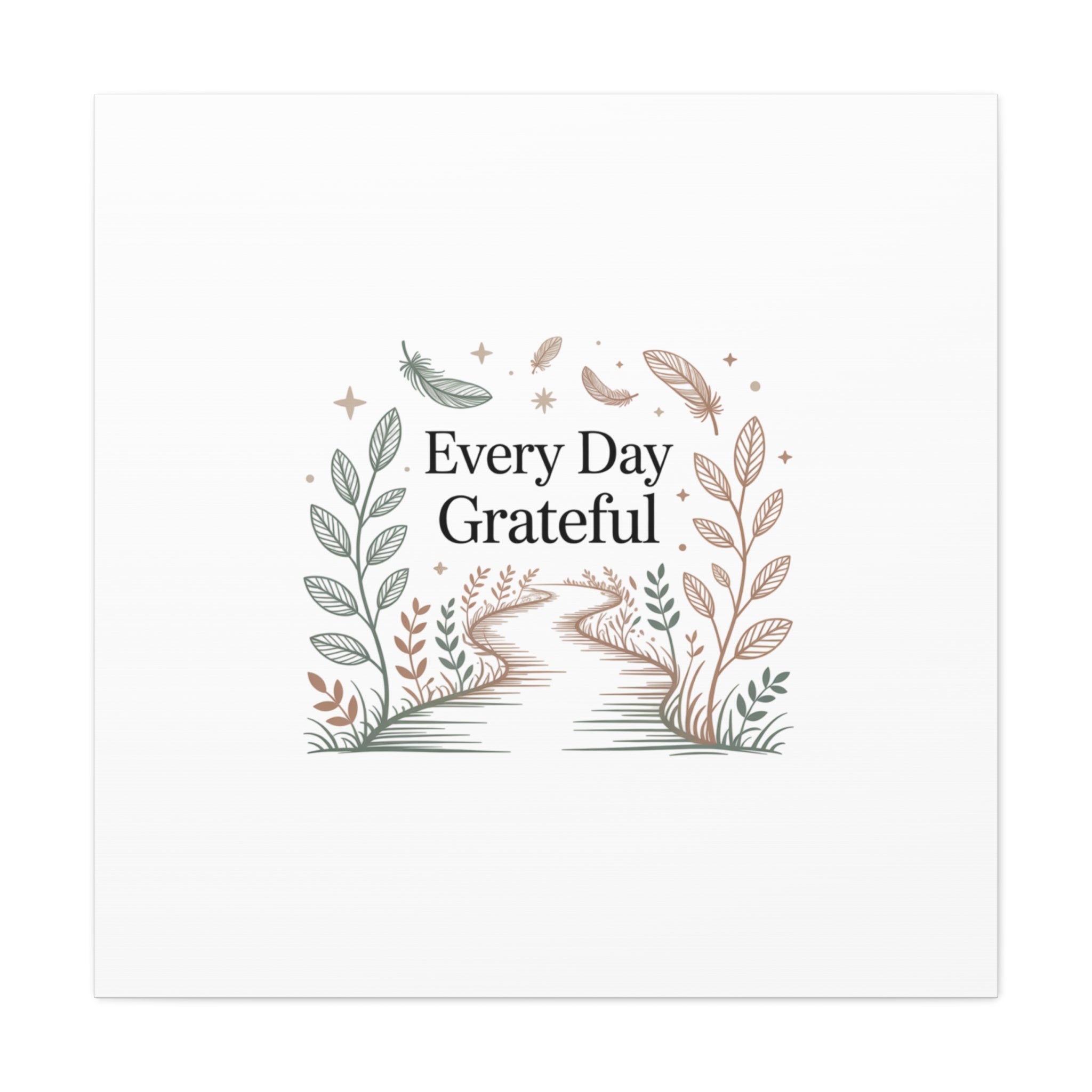 Every Day Grateful Canvas | Soft Everyday Grace Decor, Prayer Corner Art