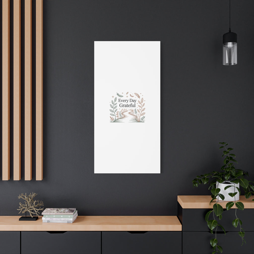 Every Day Grateful Canvas | Soft Everyday Grace Decor, Prayer Corner Art