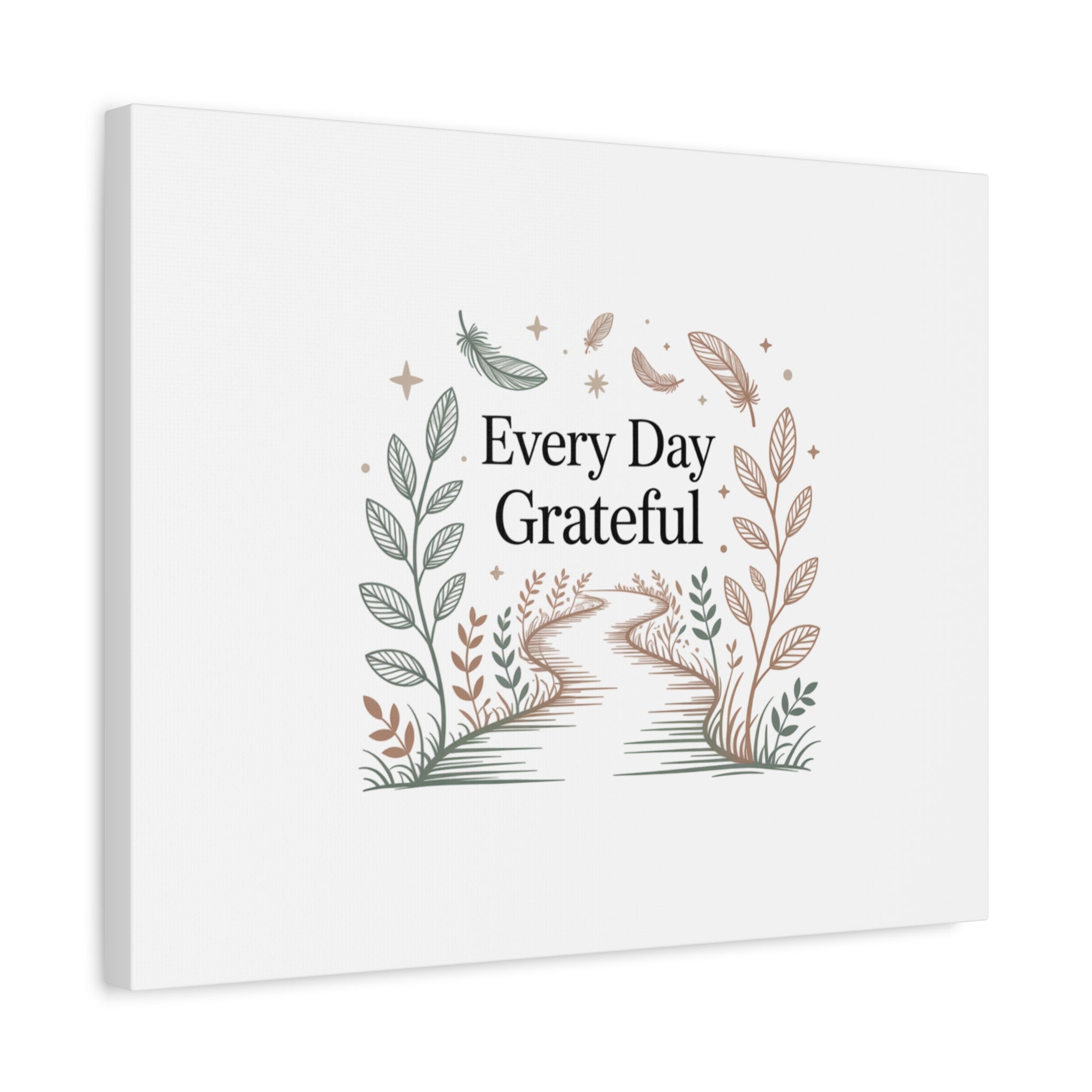 Every Day Grateful Canvas | Soft Everyday Grace Decor, Prayer Corner Art