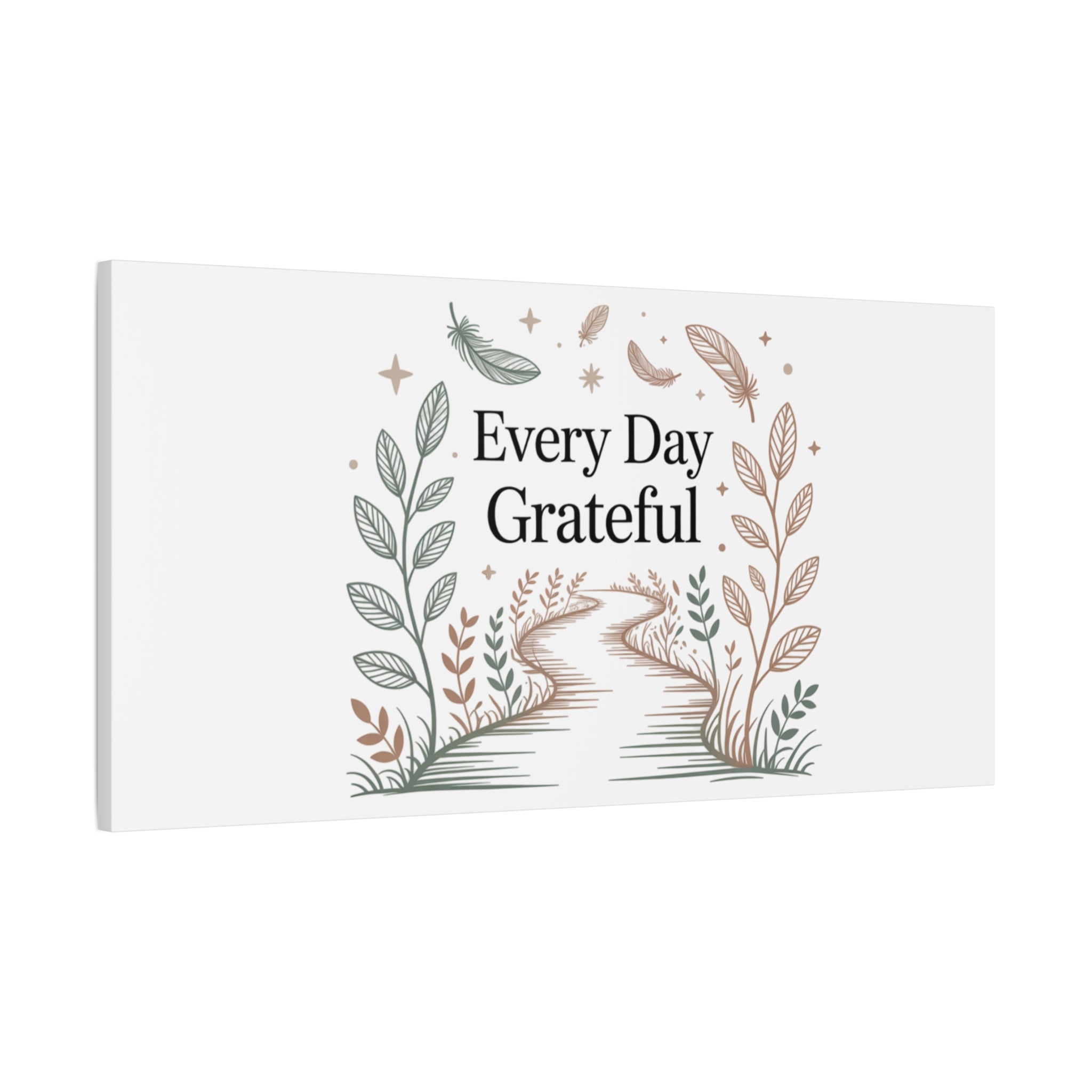 Every Day Grateful Canvas | Soft Everyday Grace Decor, Prayer Corner Art