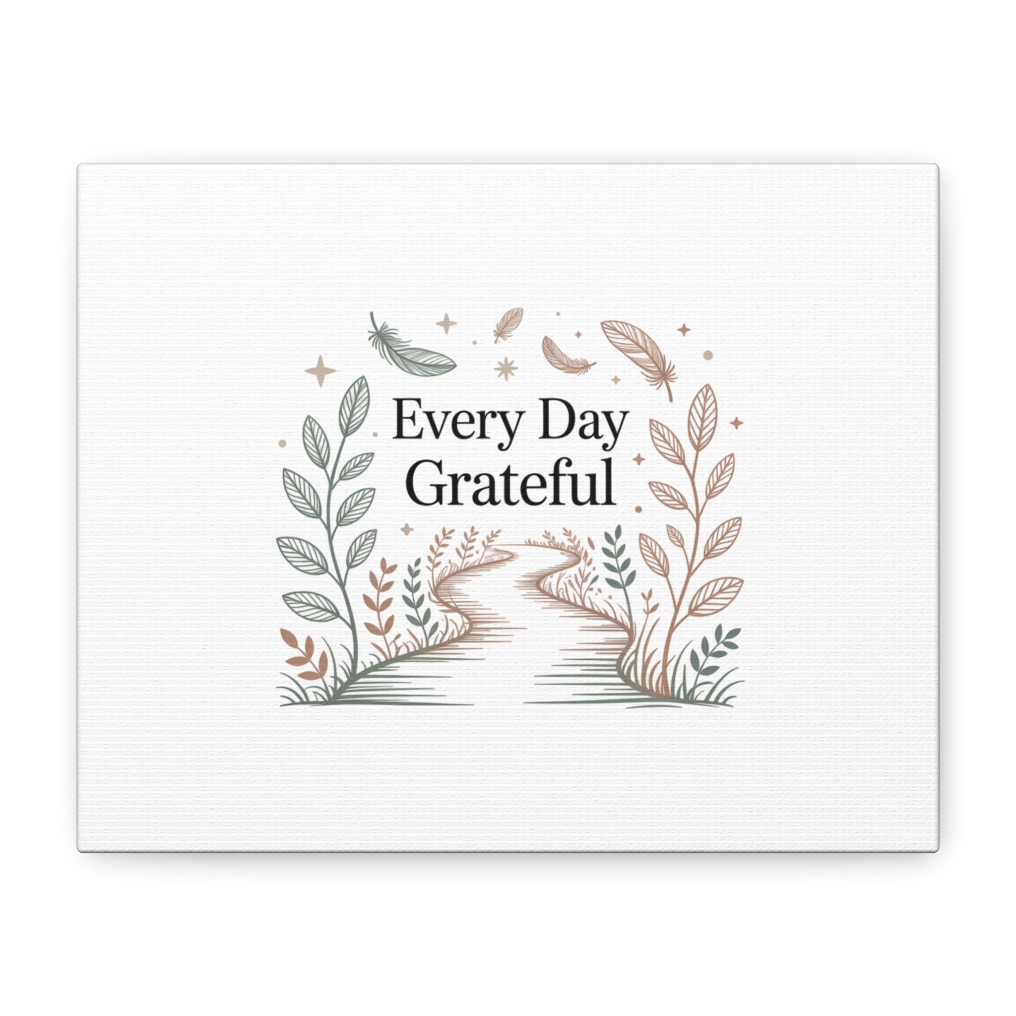 Every Day Grateful Canvas | Soft Everyday Grace Decor, Prayer Corner Art