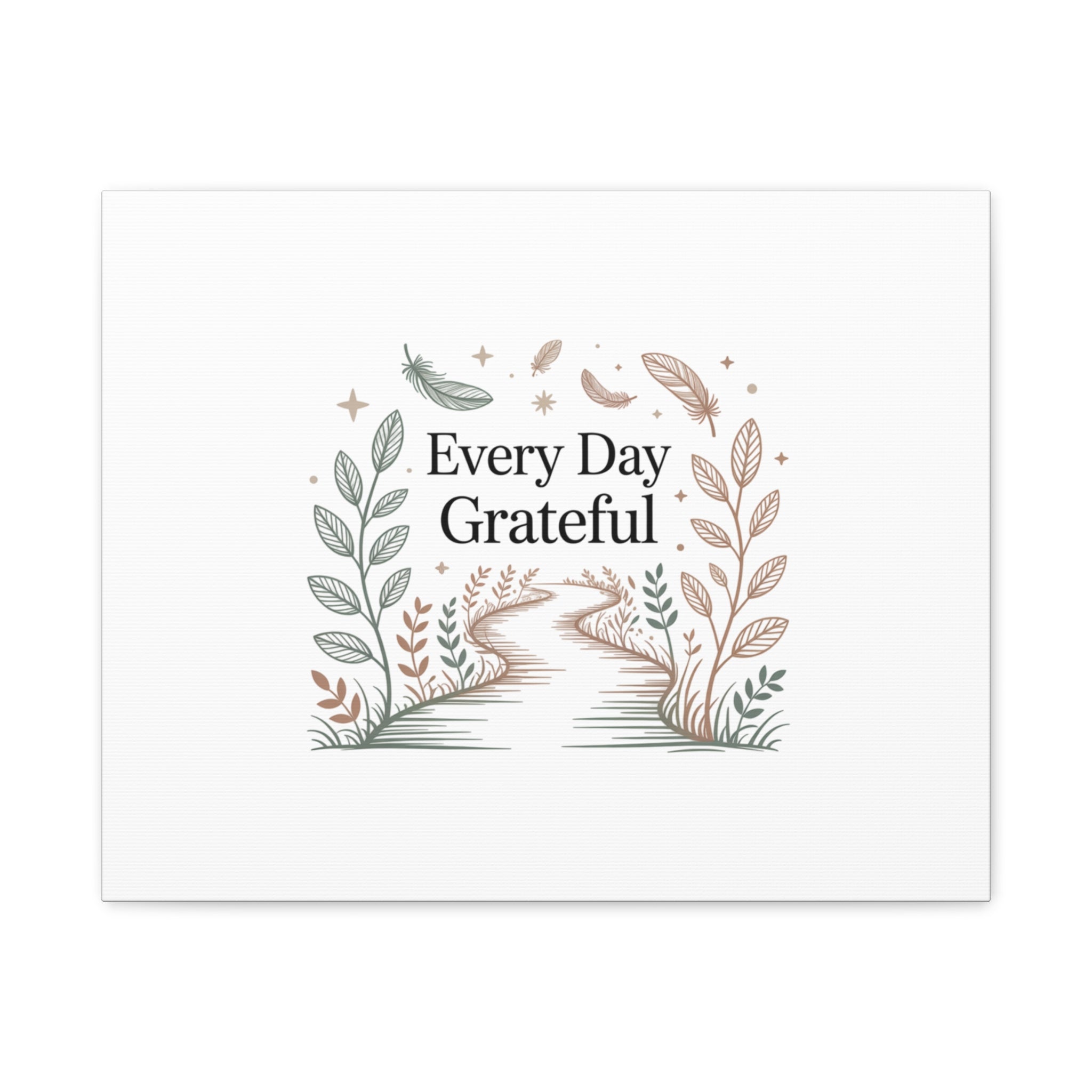 Every Day Grateful Canvas | Soft Everyday Grace Decor, Prayer Corner Art