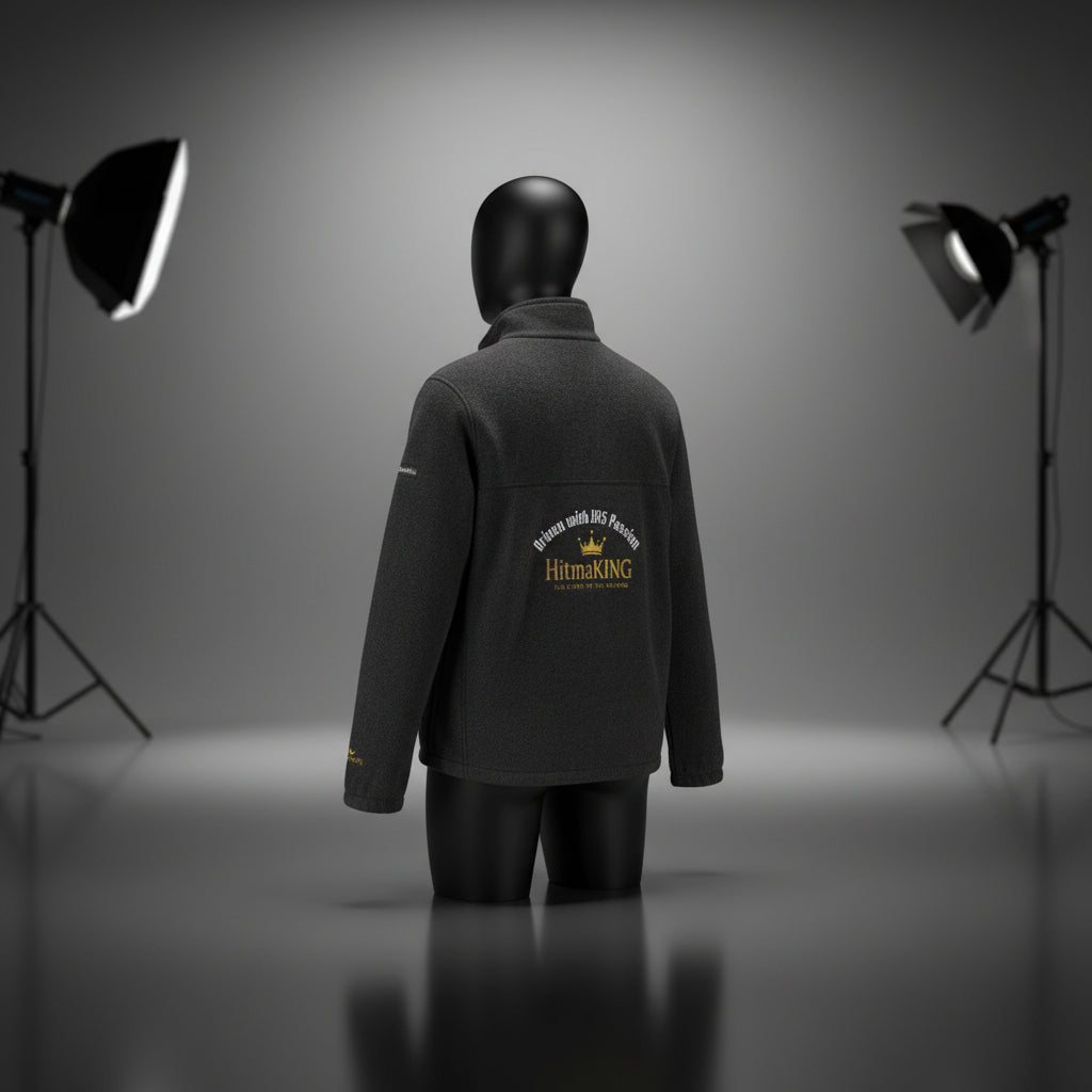 Embroidery Fleece Jacket — "HitmaKING: Creating God's Story"