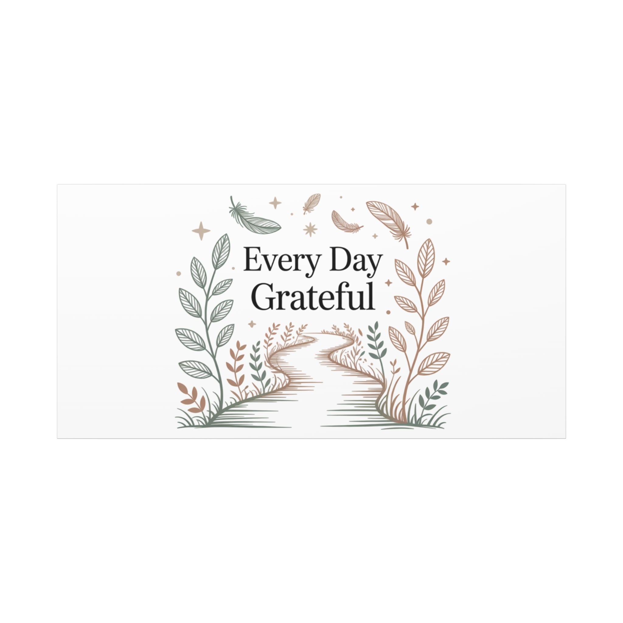 Every Day Grateful Canvas | Soft Everyday Grace Decor, Prayer Corner Art