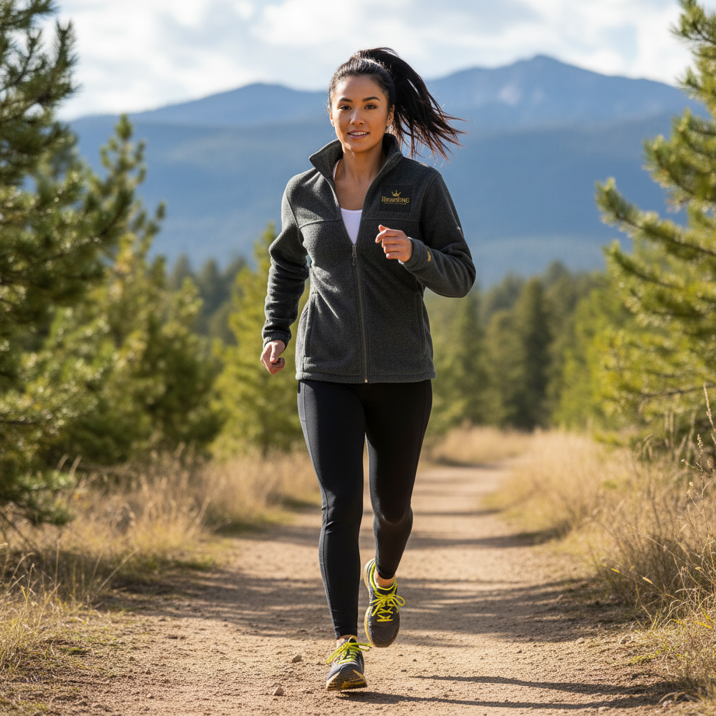 Embroidery Fleece Jacket — "HitmaKING: Creating God's Story"