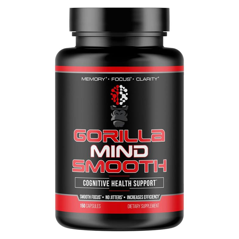 Gorilla Mind Smooth - Stim Free Nootropic Formula (30 Servings)